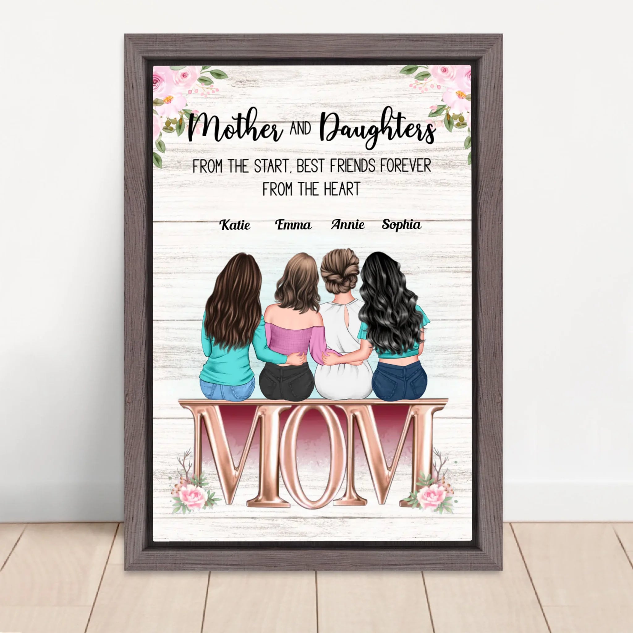 Vertical Framed  Canvas-Oak 2026