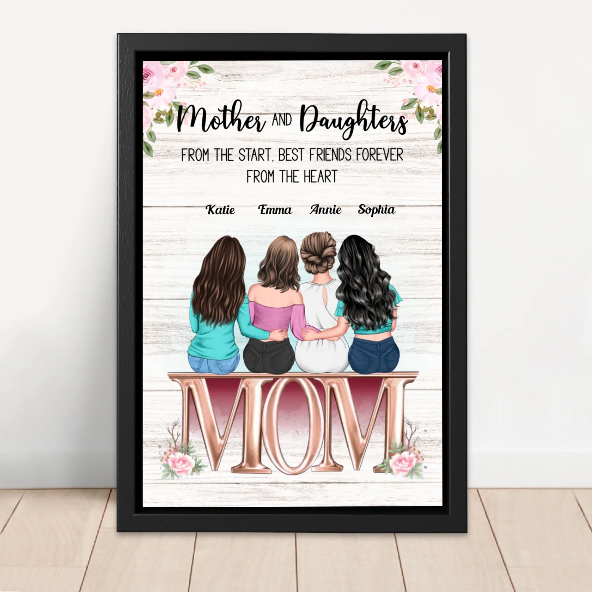 Personalized Canvas "Mother and Daughter"