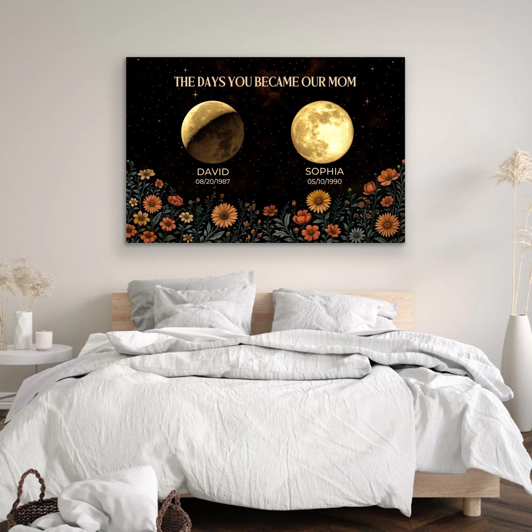 Personalized Canvas “The Days You Became A Mom"