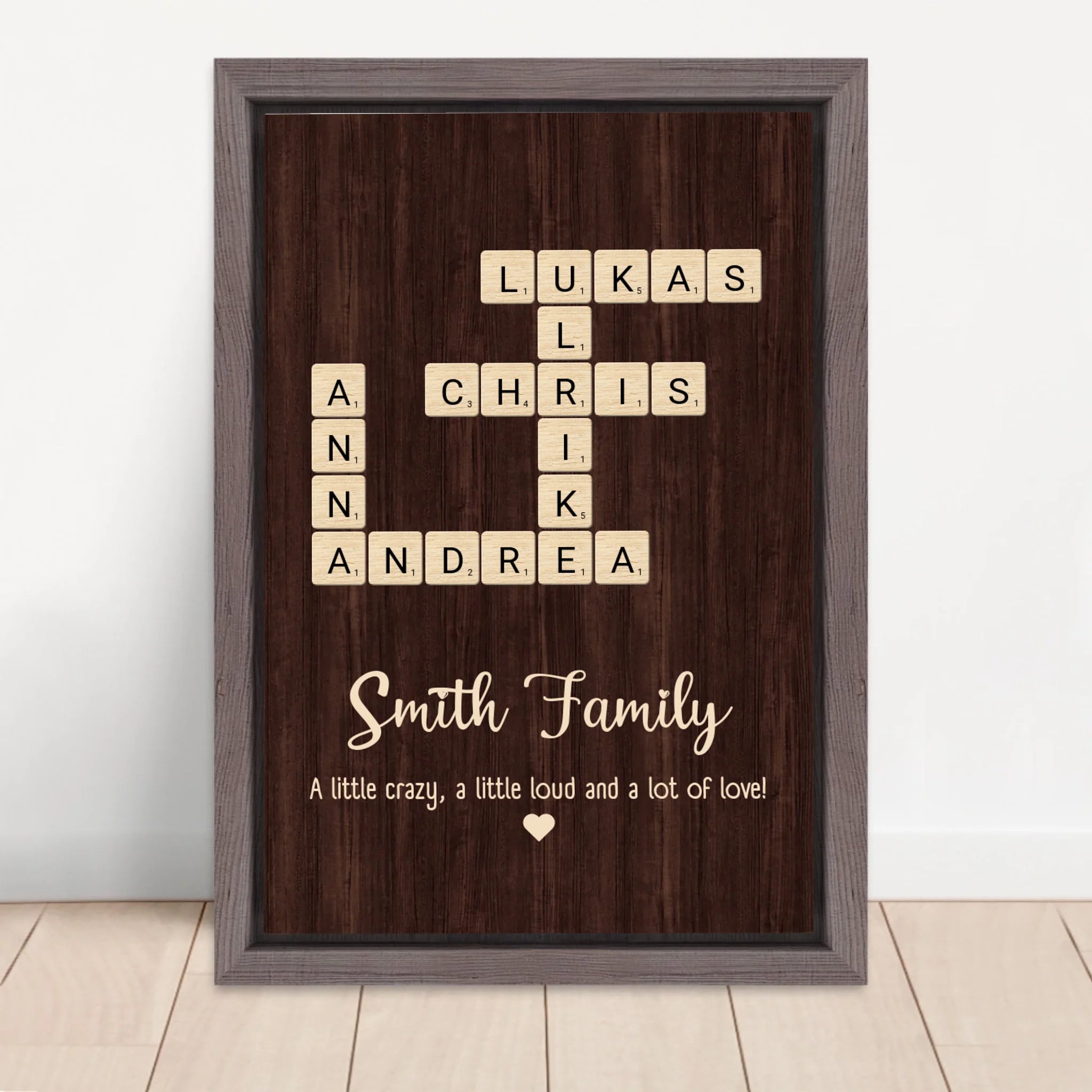 Vertical Framed  Canvas-Oak 2026