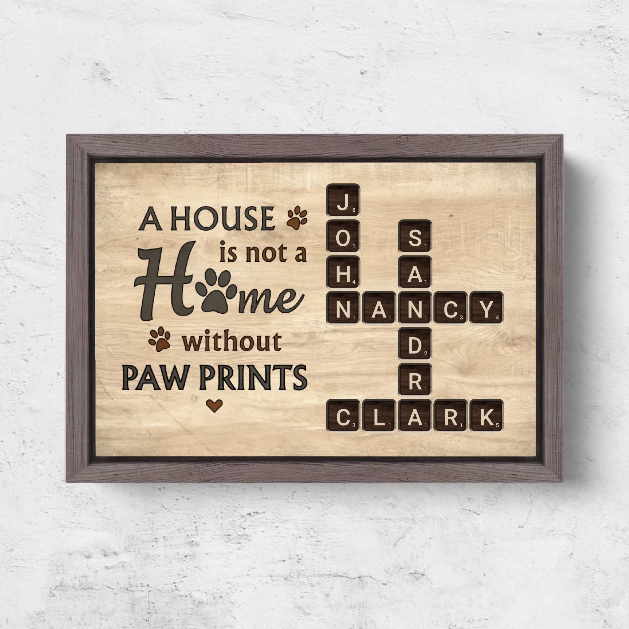 Horizontal Framd Canvas-Ovak