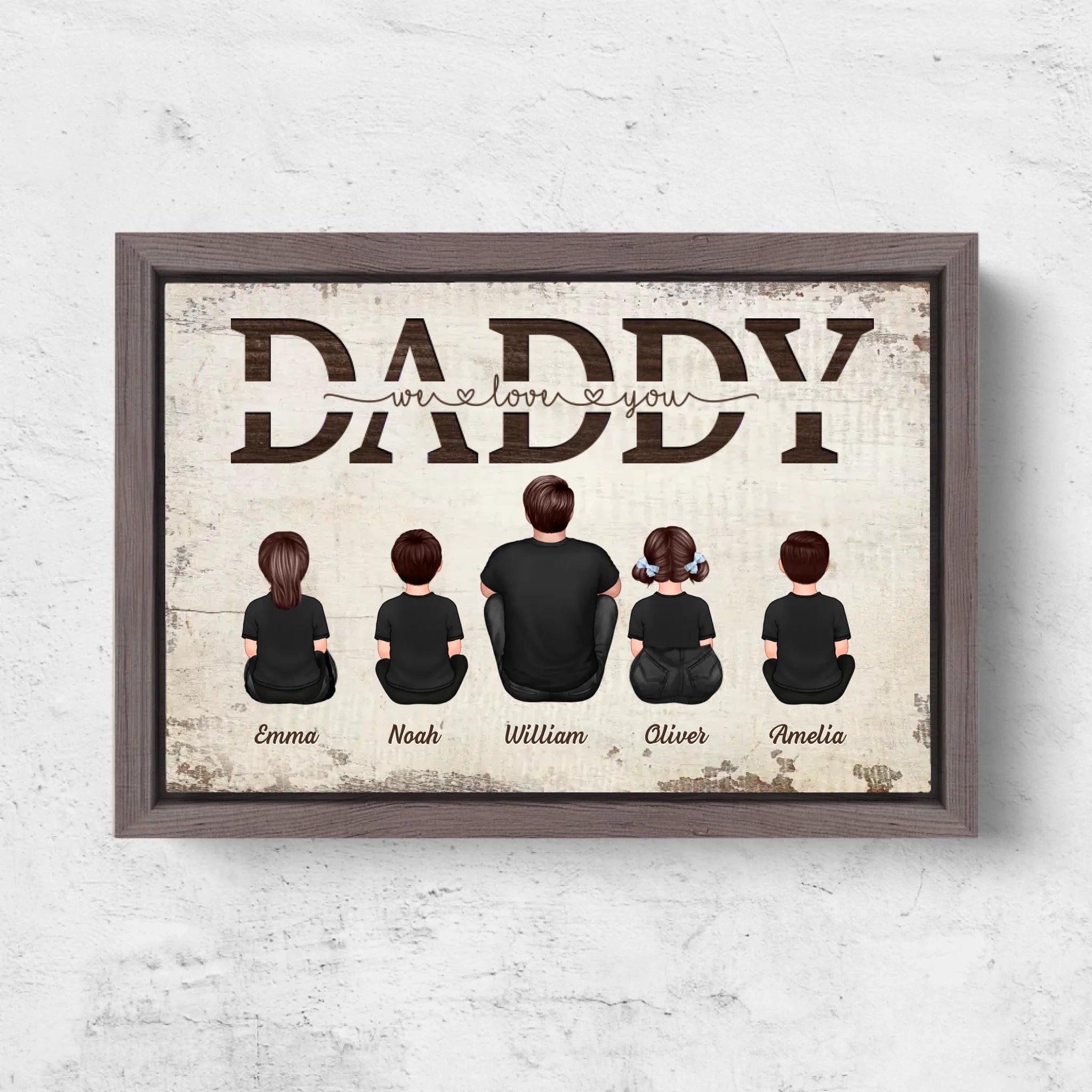 Horizontal Framd Canvas-Ovak