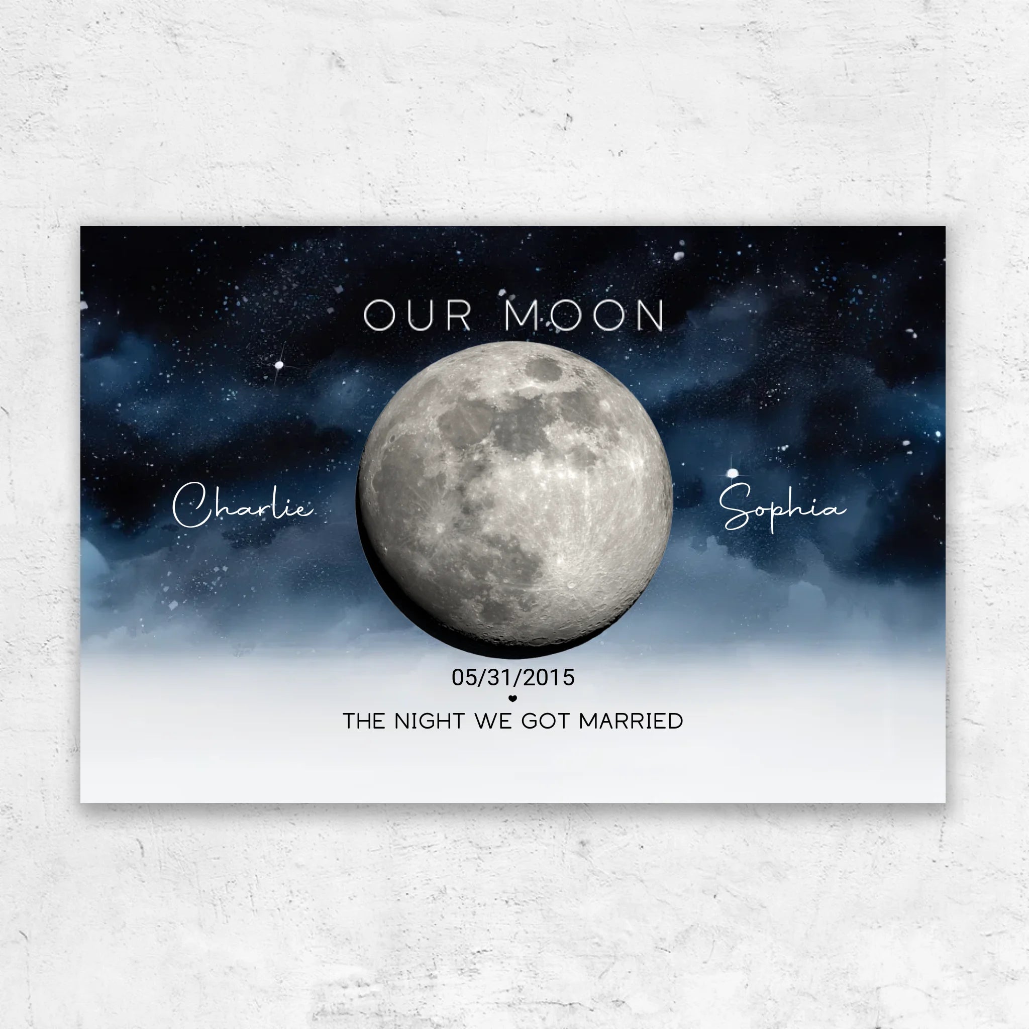 Personalized Canvas “The Night We Got Married”