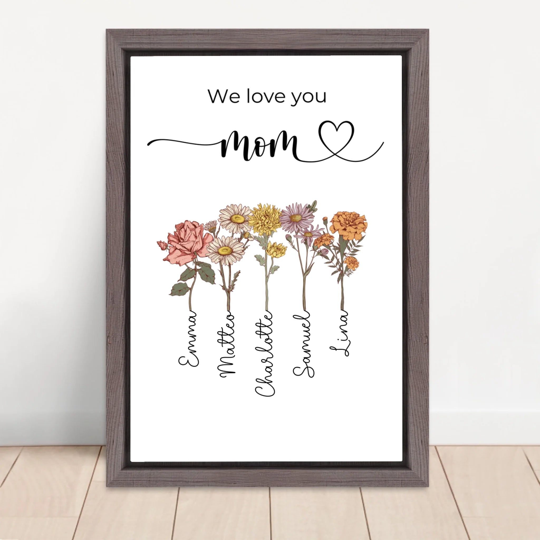 Vertical Framed  Canvas-Oak 2026