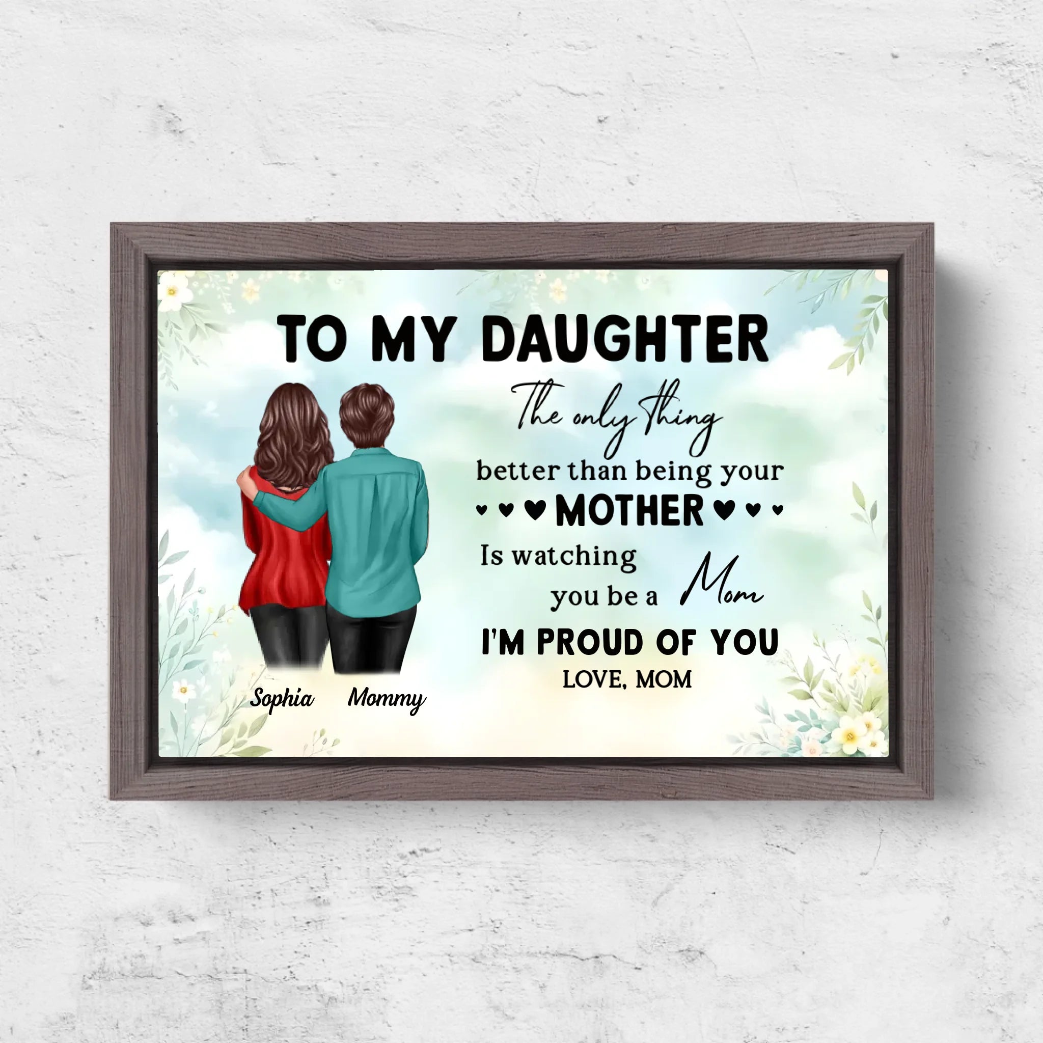 Horizontal Framd Canvas-Ovak