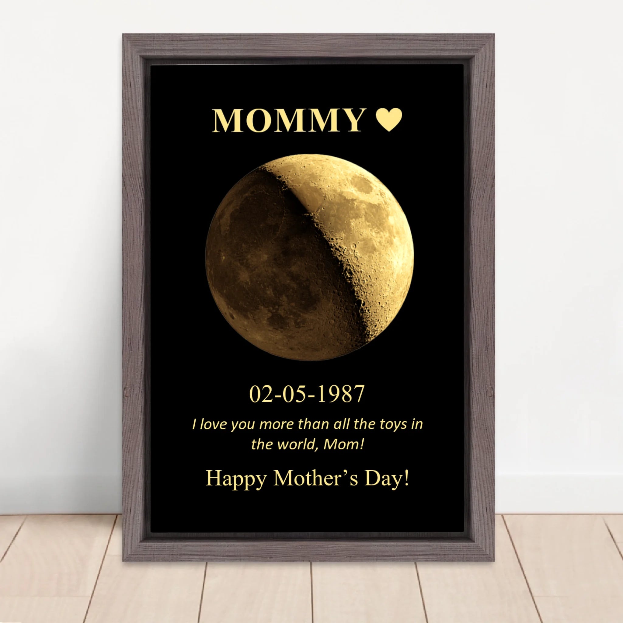 Vertical Framed  Canvas-Oak 2026