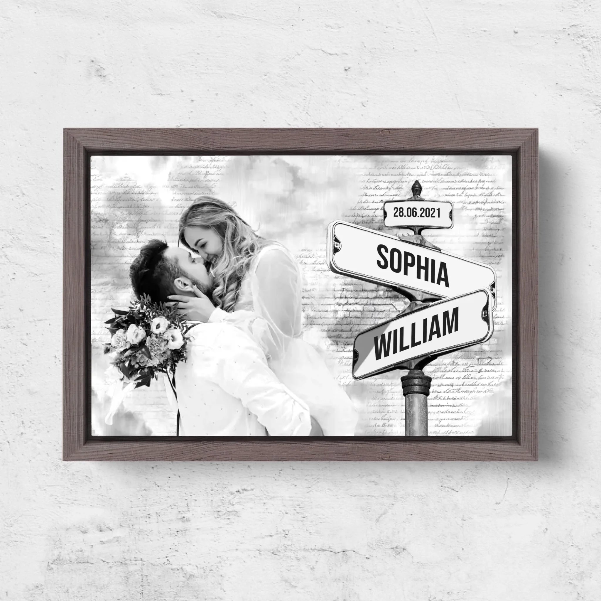 Horizontal Framd Canvas-Ovak