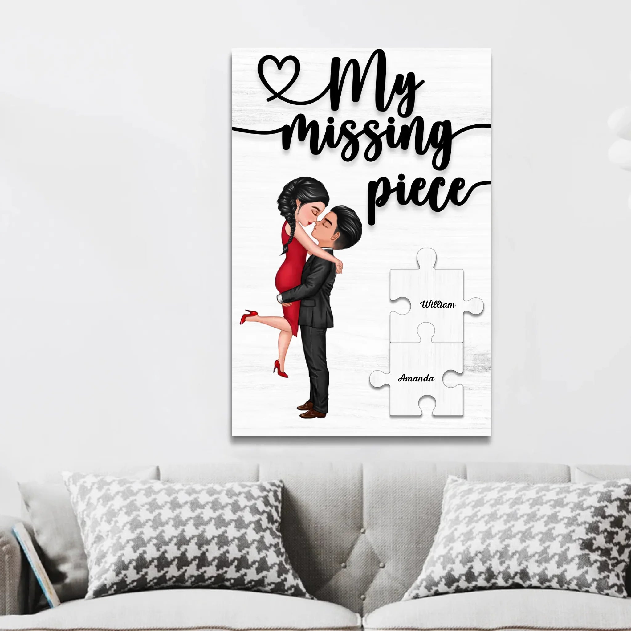 Personalized Canvas “The missing piece”