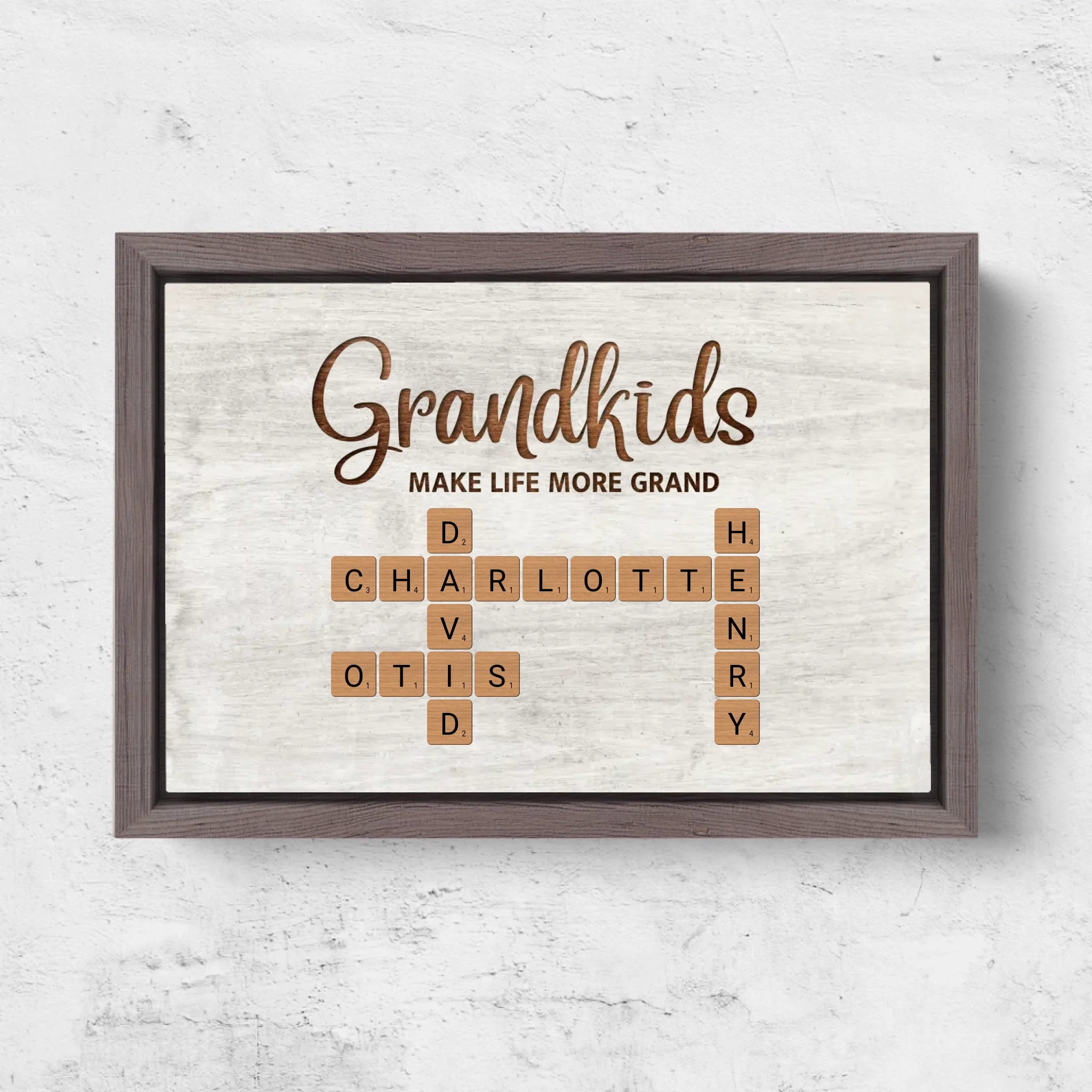 Horizontal Framd Canvas-Ovak