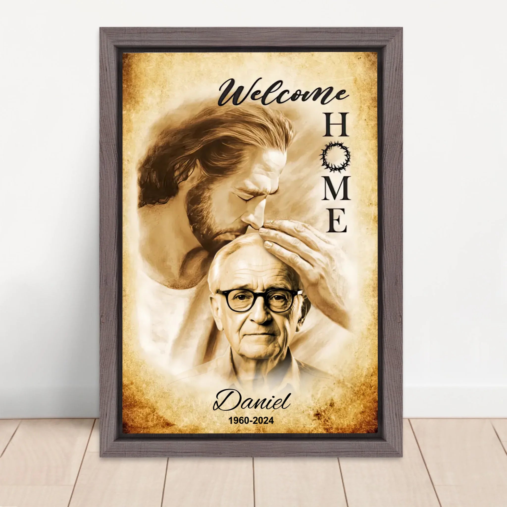 Vertical Framed  Canvas-Oak 2026