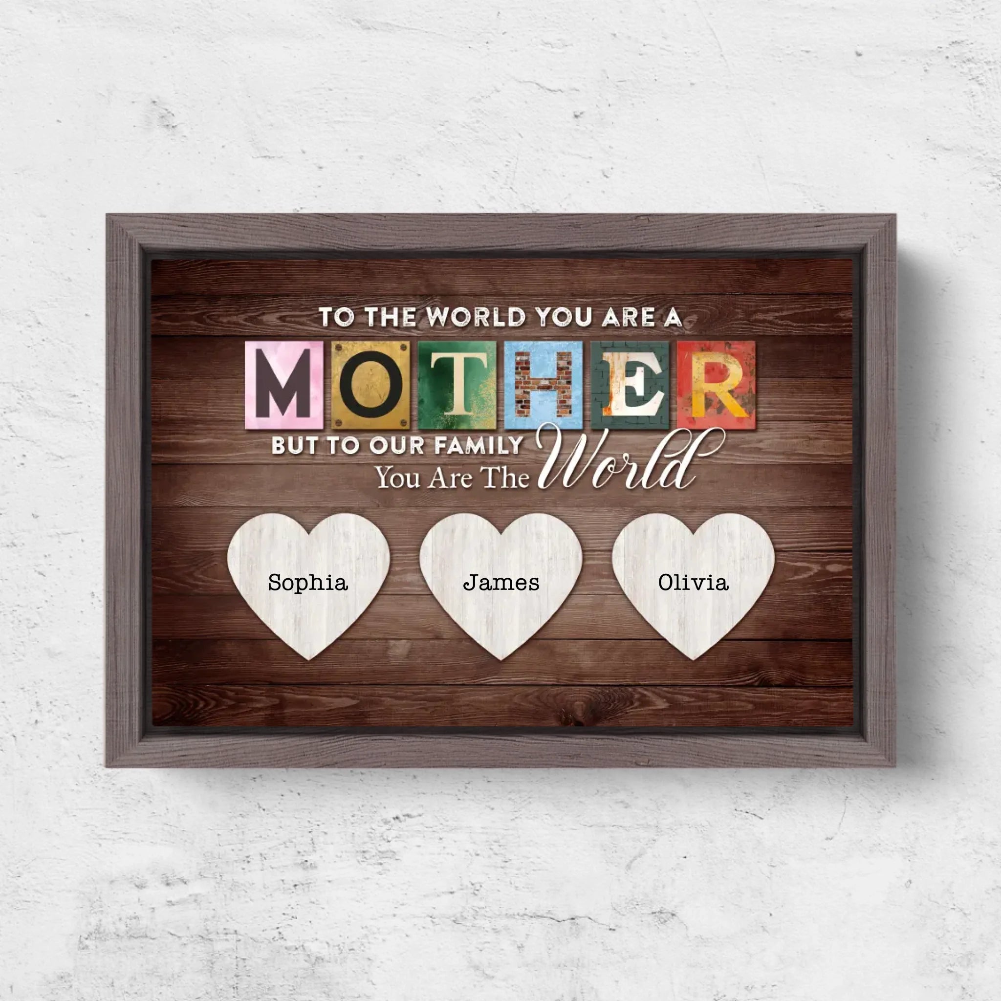 Horizontal Framd Canvas-Ovak