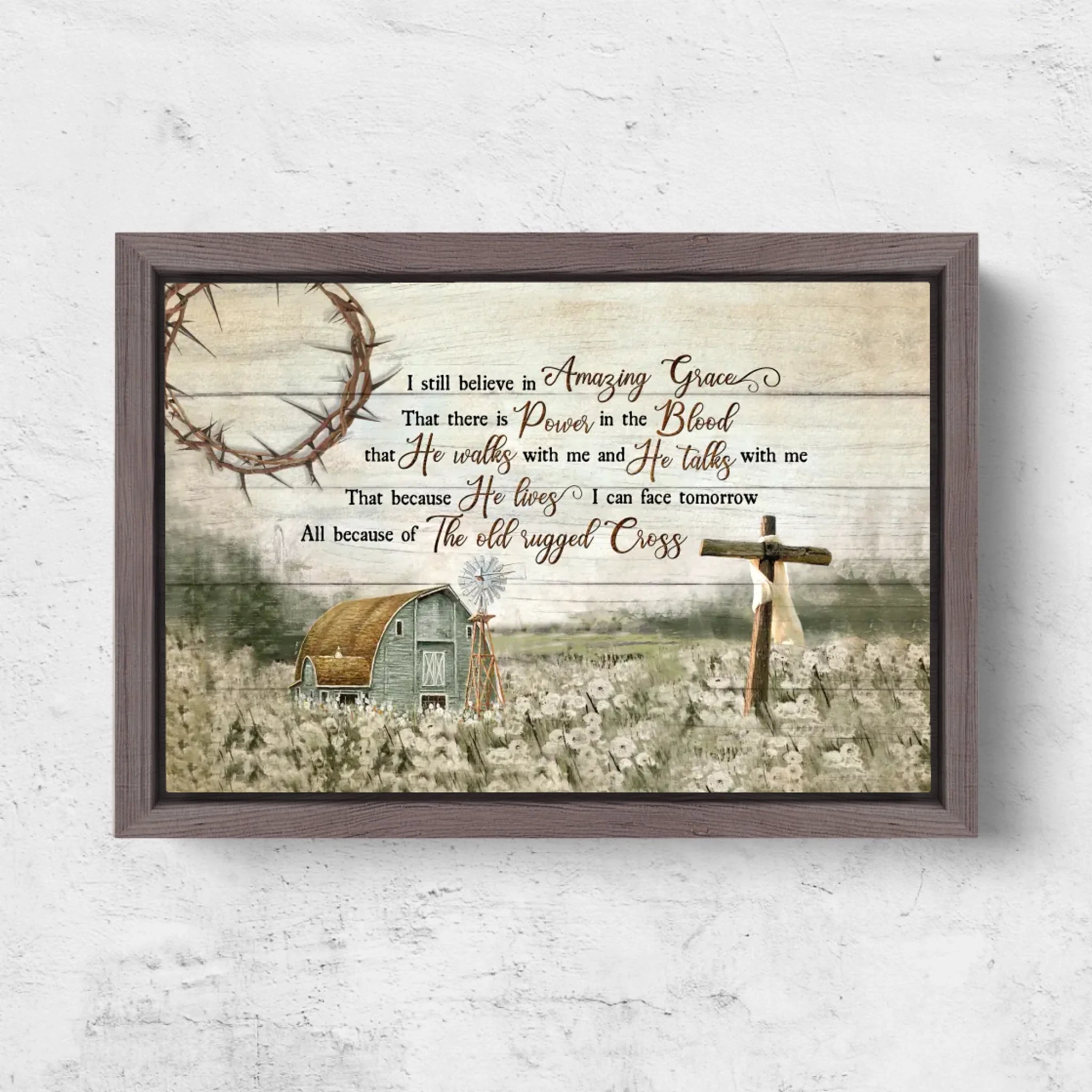 Horizontal Framd Canvas-Ovak