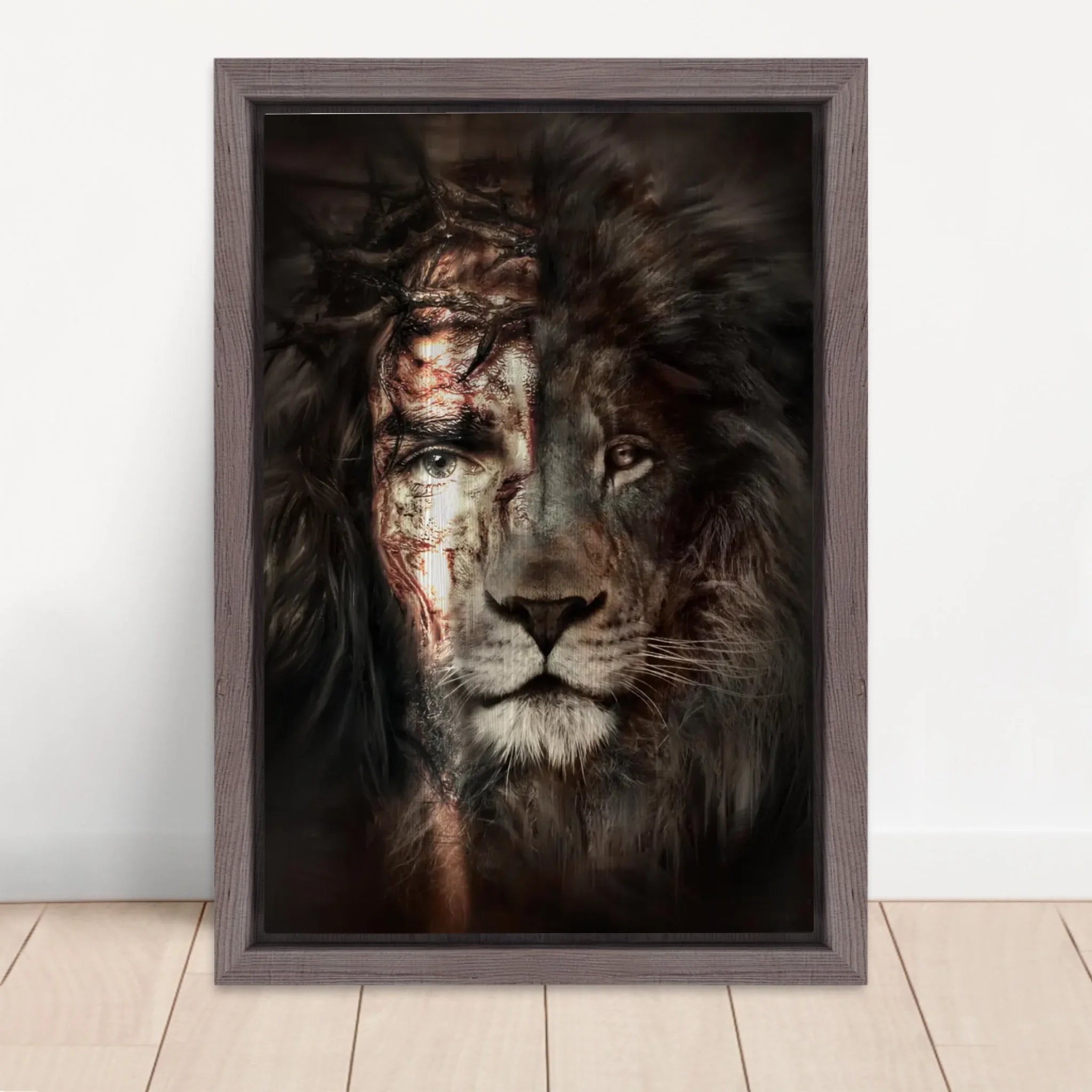 Vertical Framed  Canvas-Oak 2026