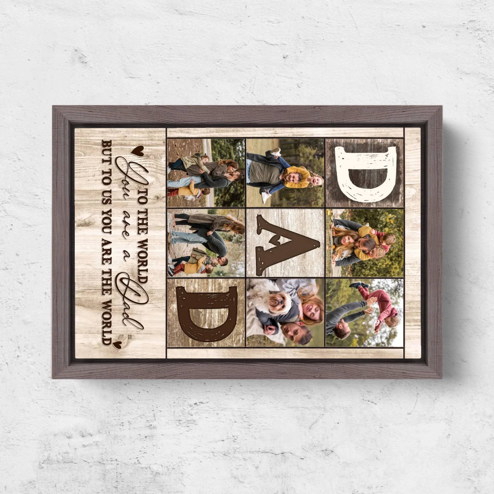 Horizontal Framd Canvas-Ovak