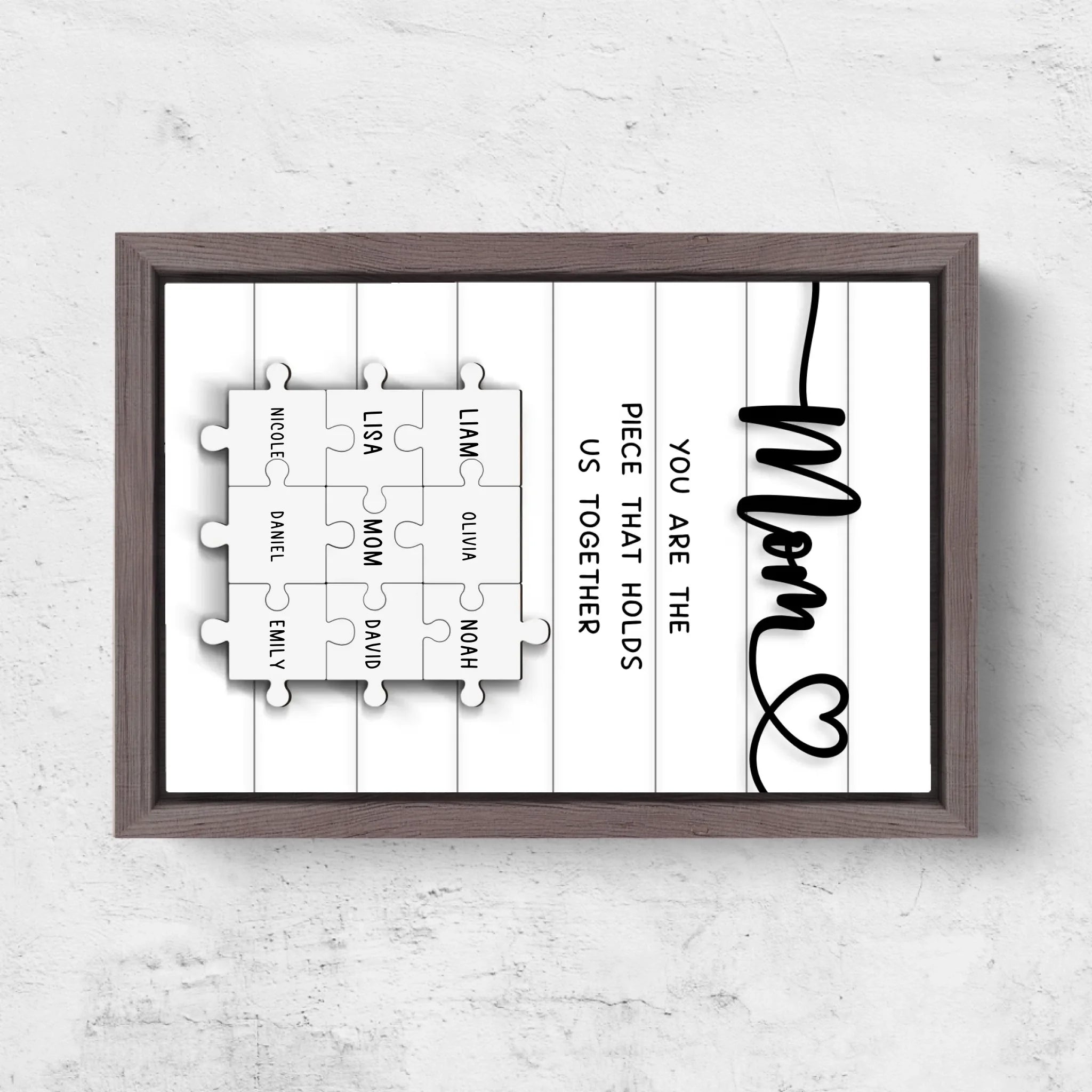 Horizontal Framd Canvas-Ovak