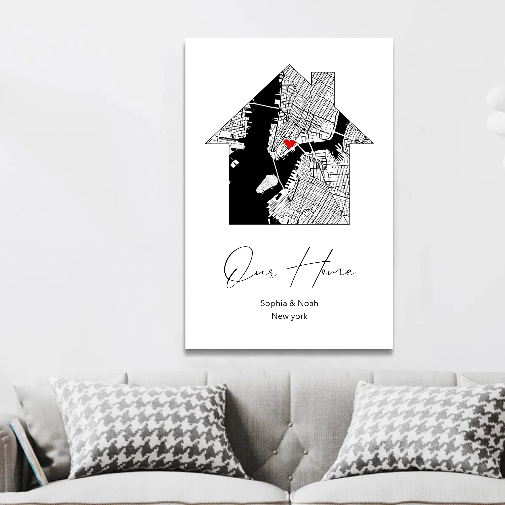 Personalized Canvas "Our Home"