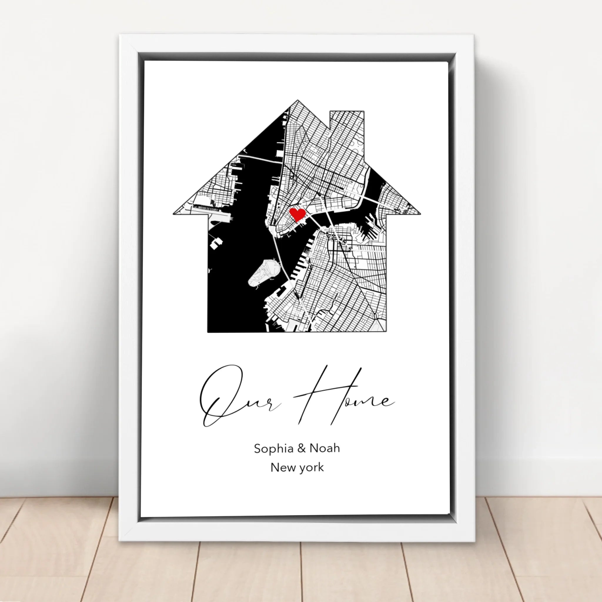 Personalized Canvas "Our Home"