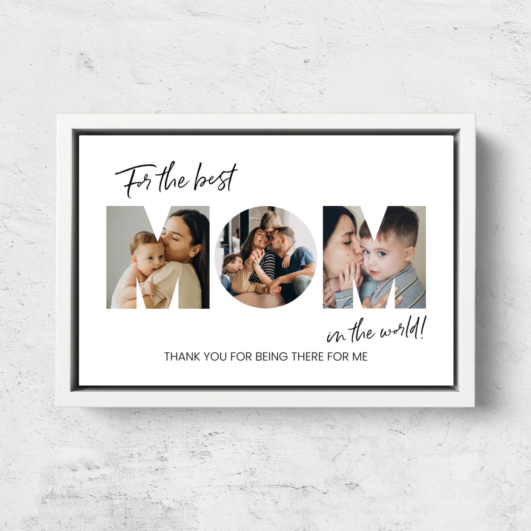 Personalized Canvas "For the best Mom"