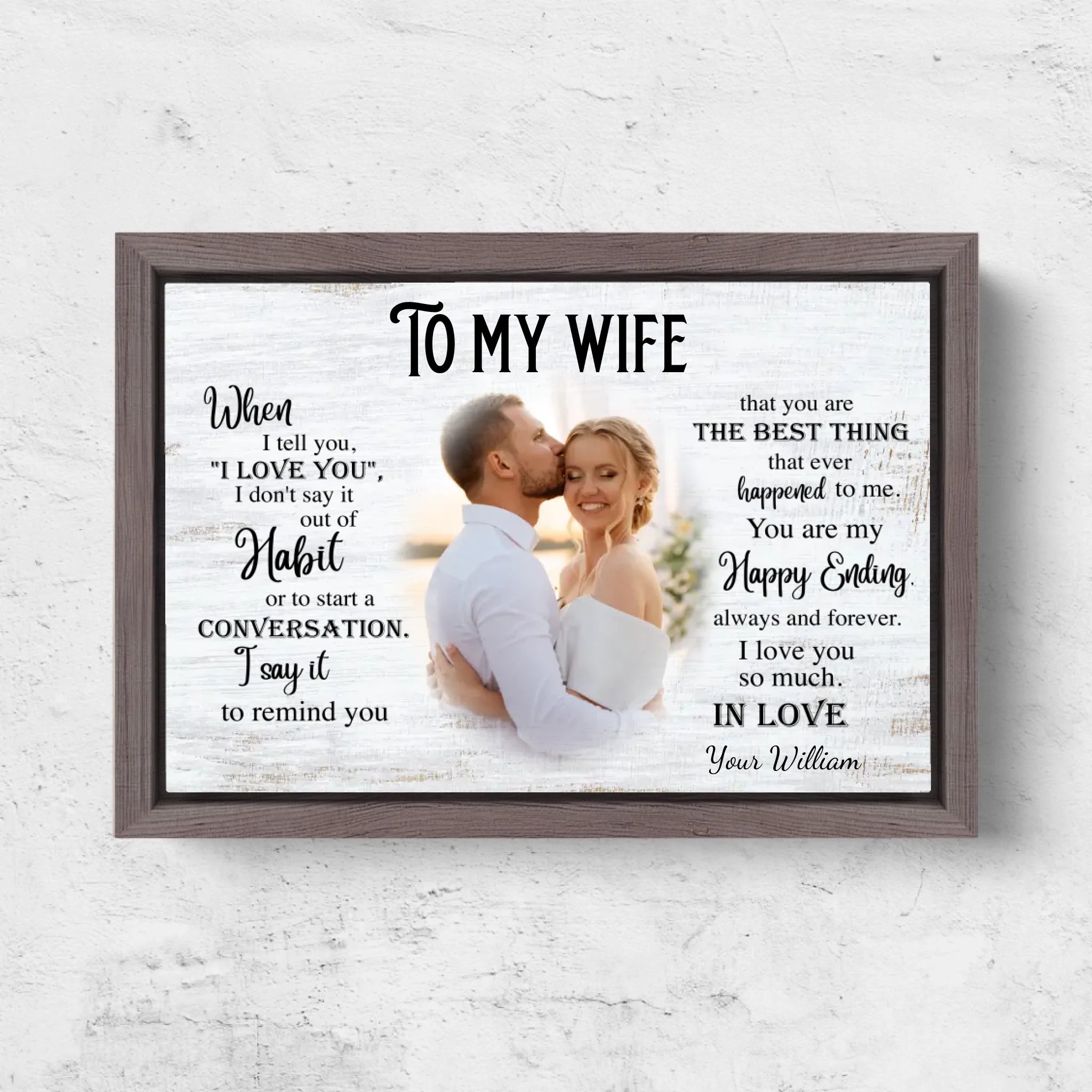 Horizontal Framd Canvas-Ovak