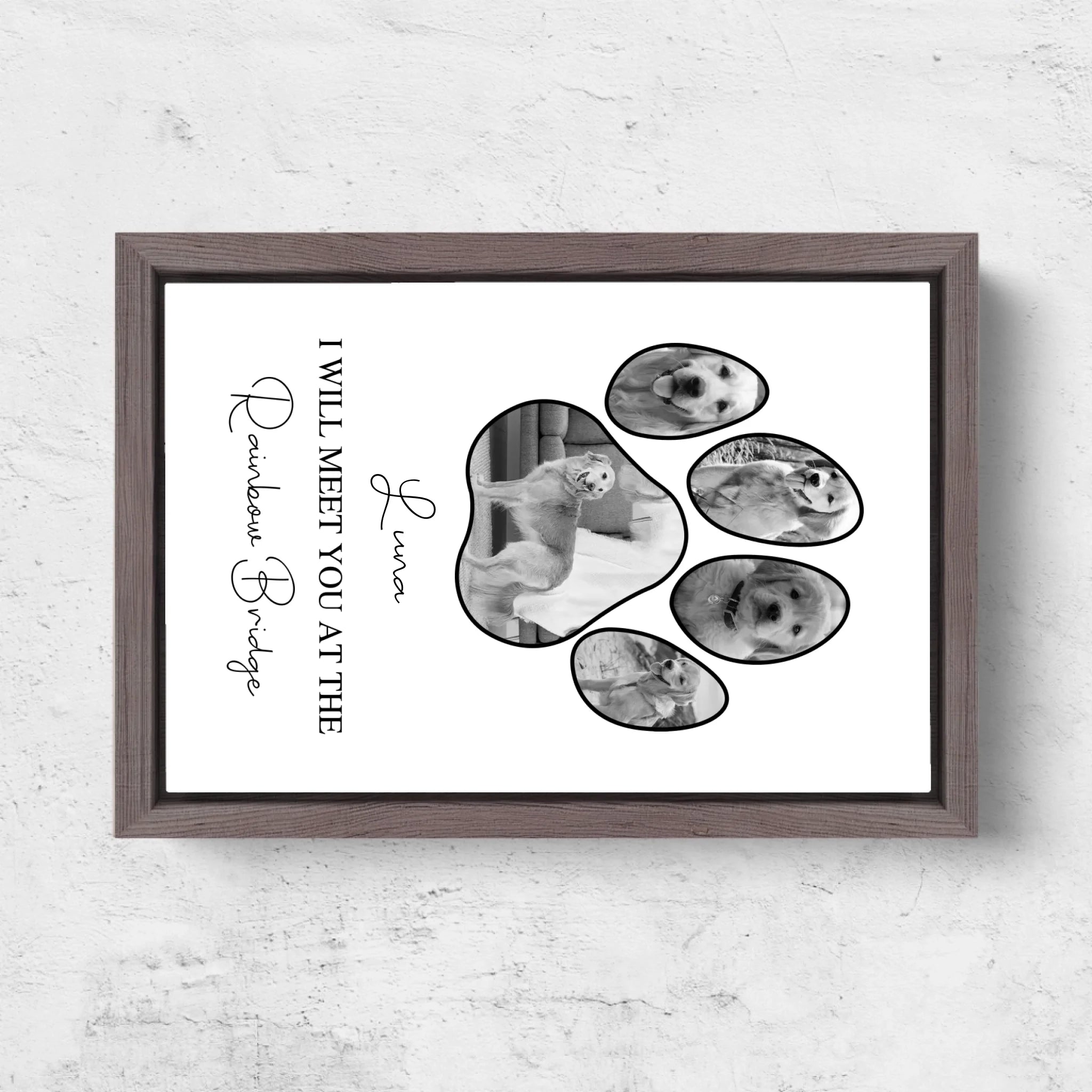 Horizontal Framd Canvas-Ovak