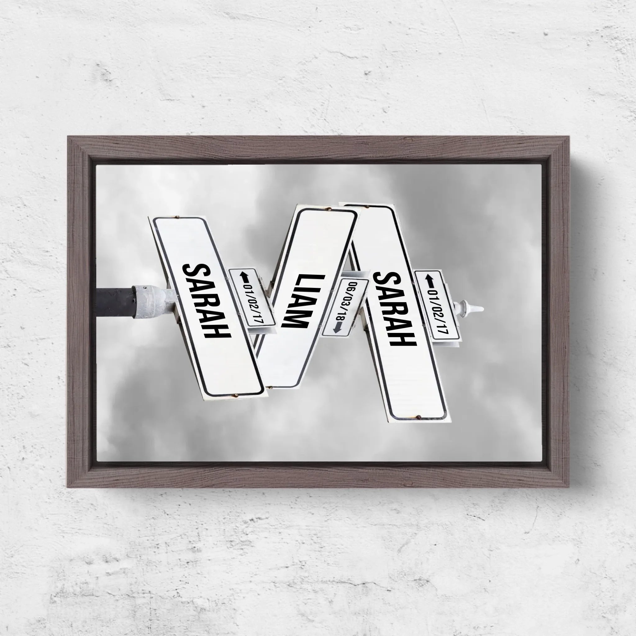 Horizontal Framd Canvas-Ovak