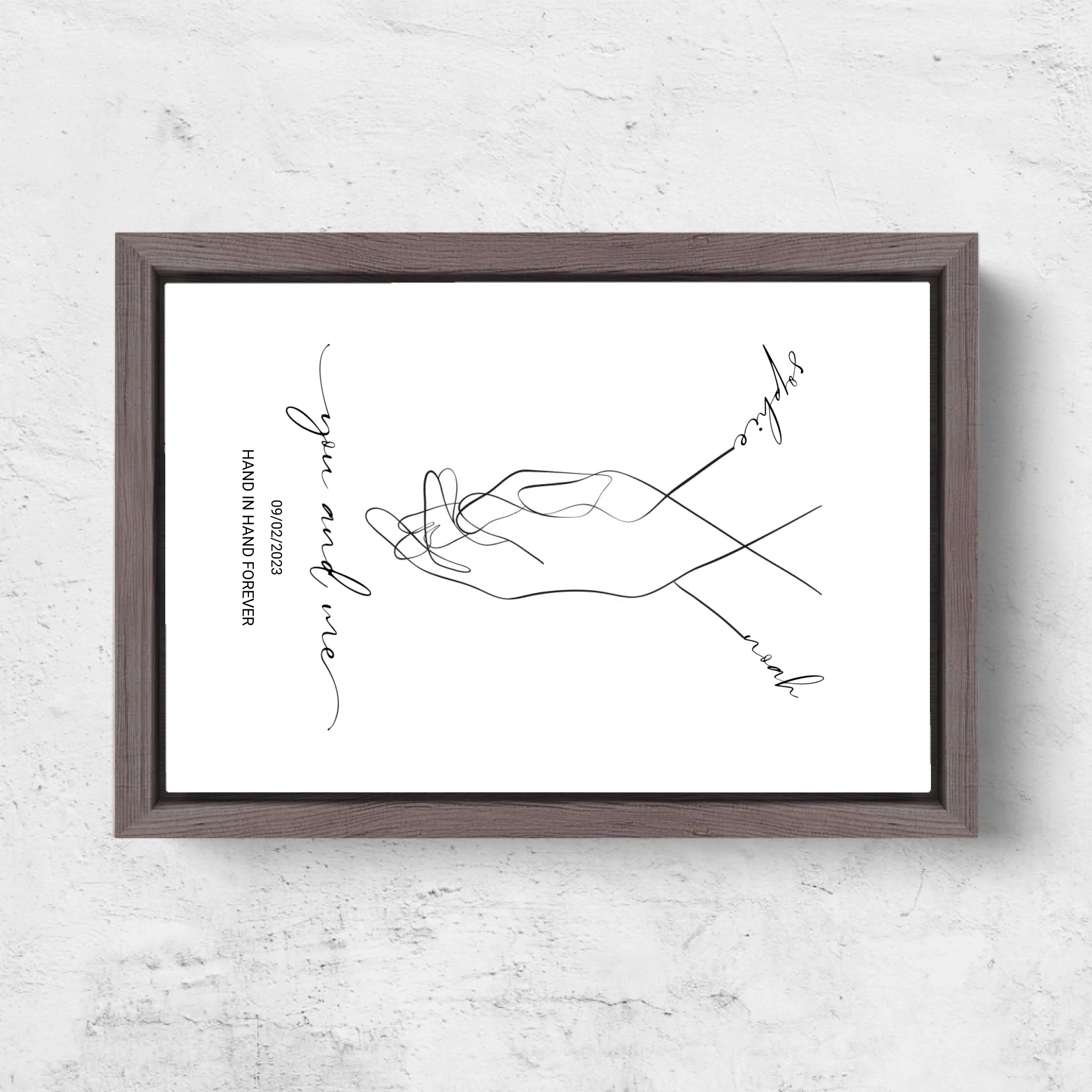 Horizontal Framd Canvas-Ovak