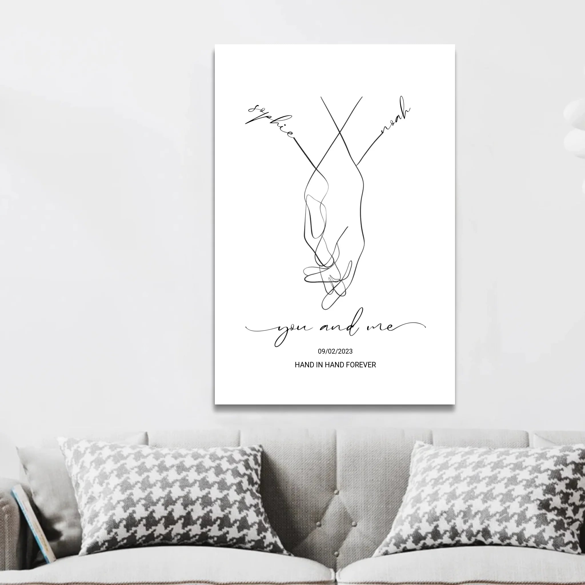 Personalized Canvas "You and me"