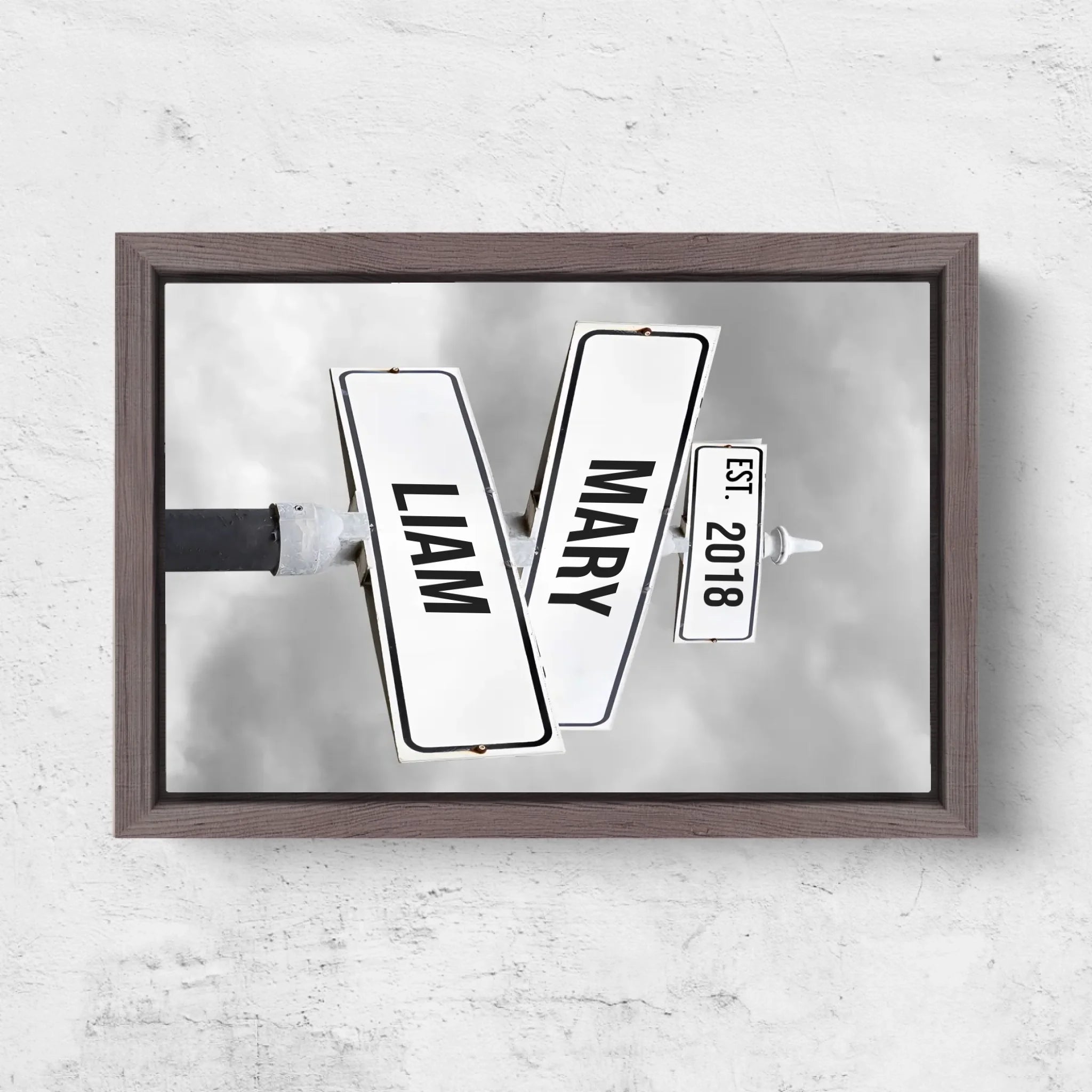 Horizontal Framd Canvas-Ovak