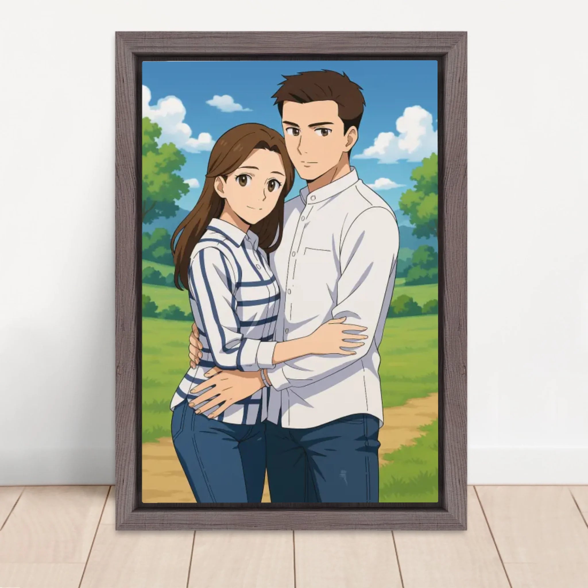 Vertical Framed  Canvas-Oak 2026