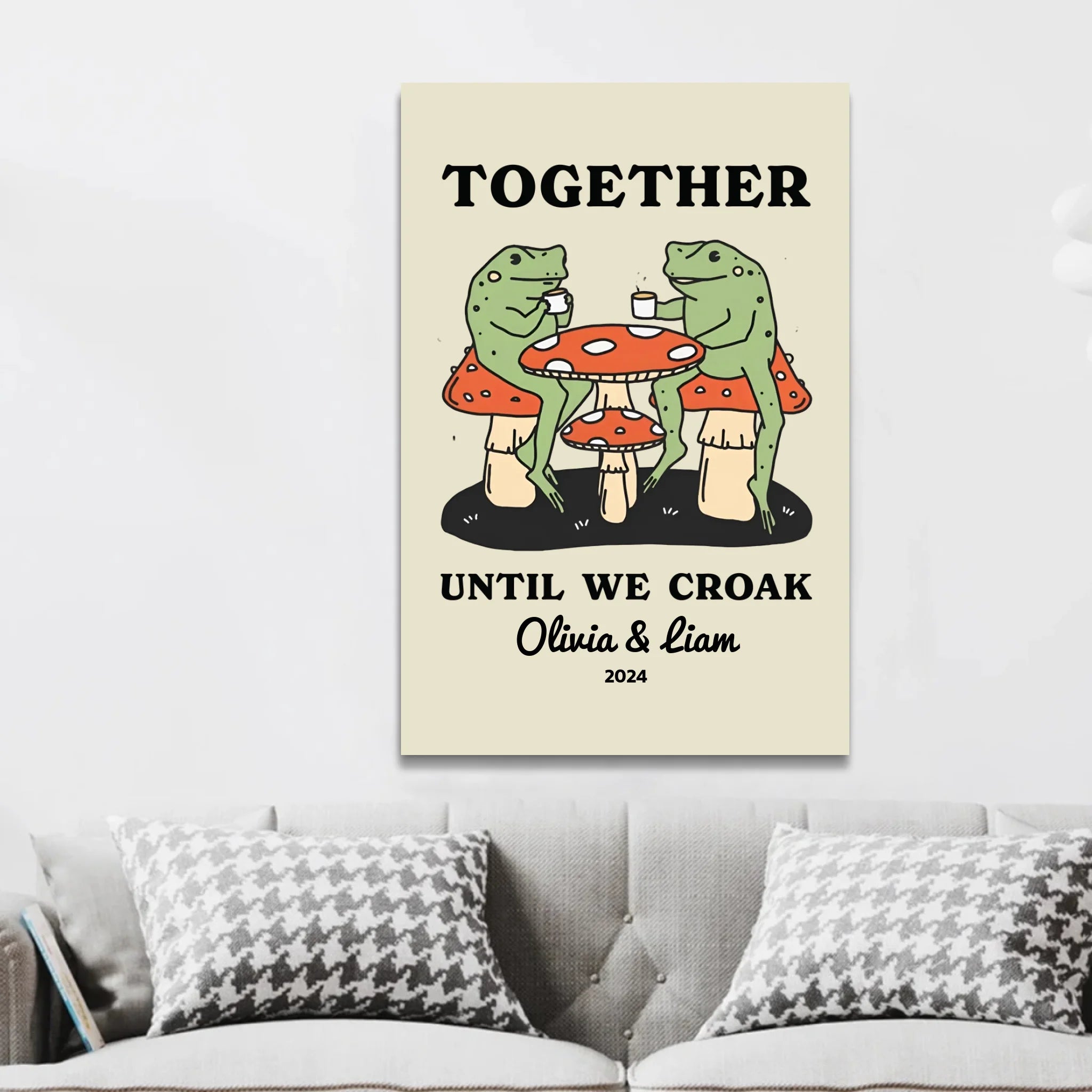Personalized Canvas – Together Until We Croak