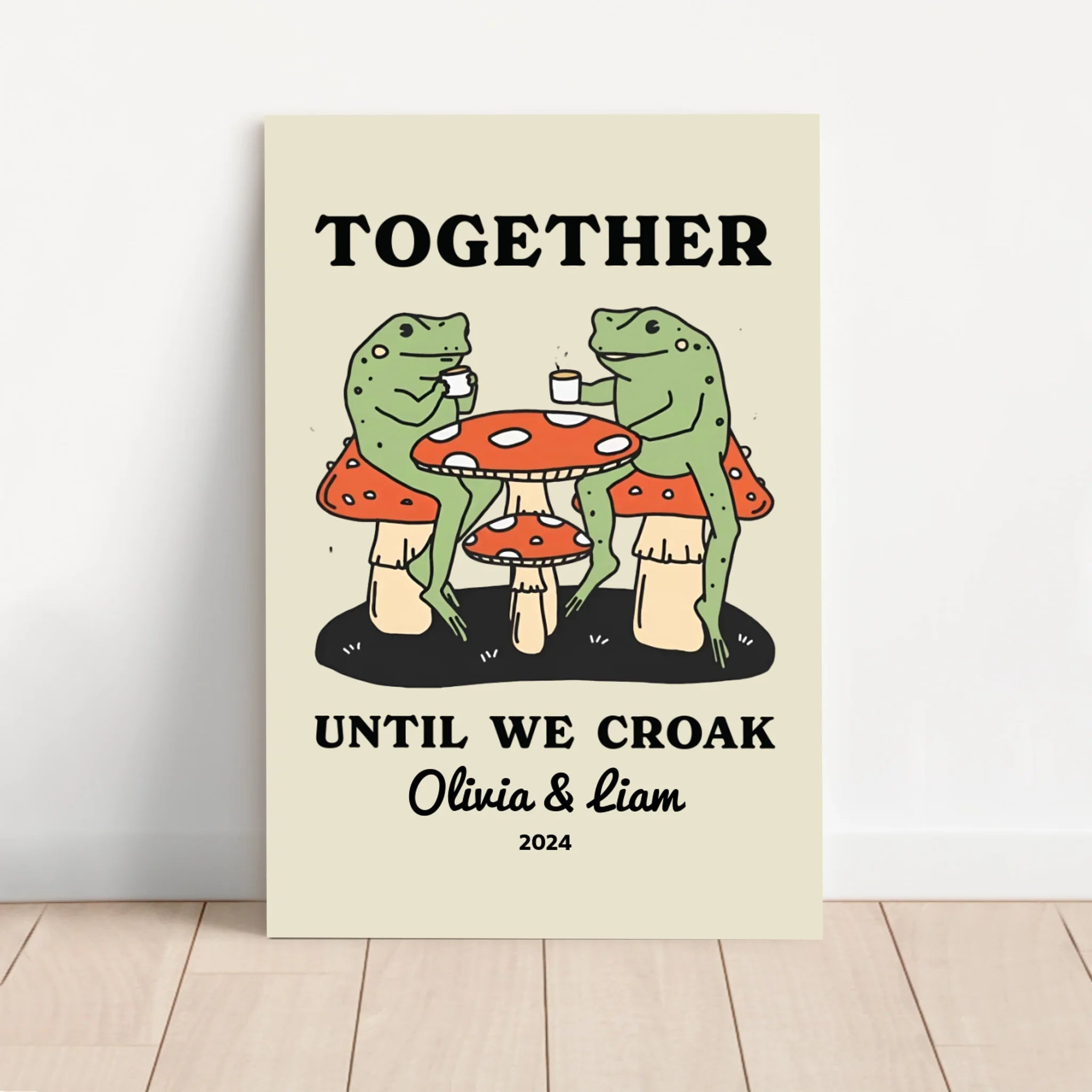 Personalized Canvas – Together Until We Croak