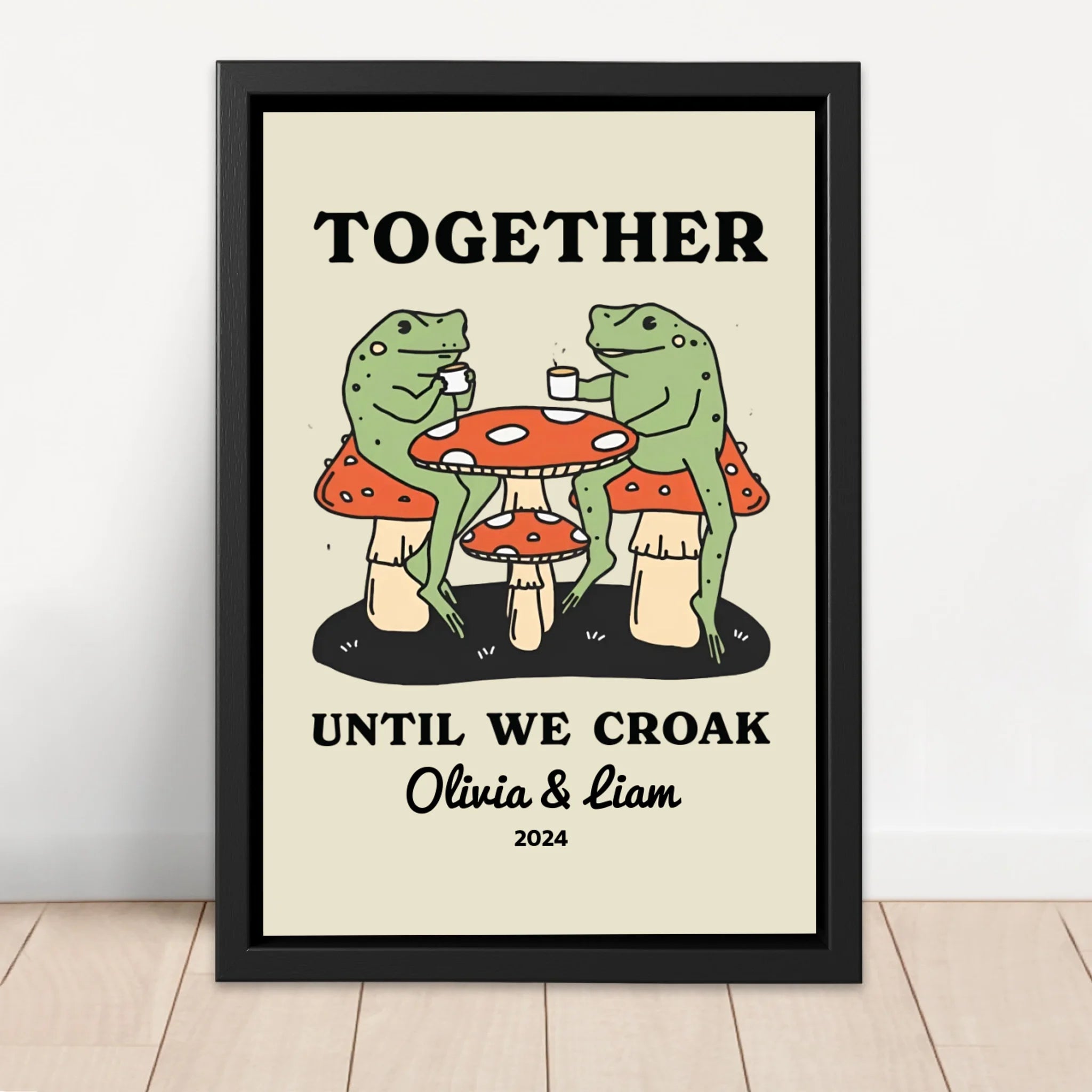 Personalized Canvas – Together Until We Croak