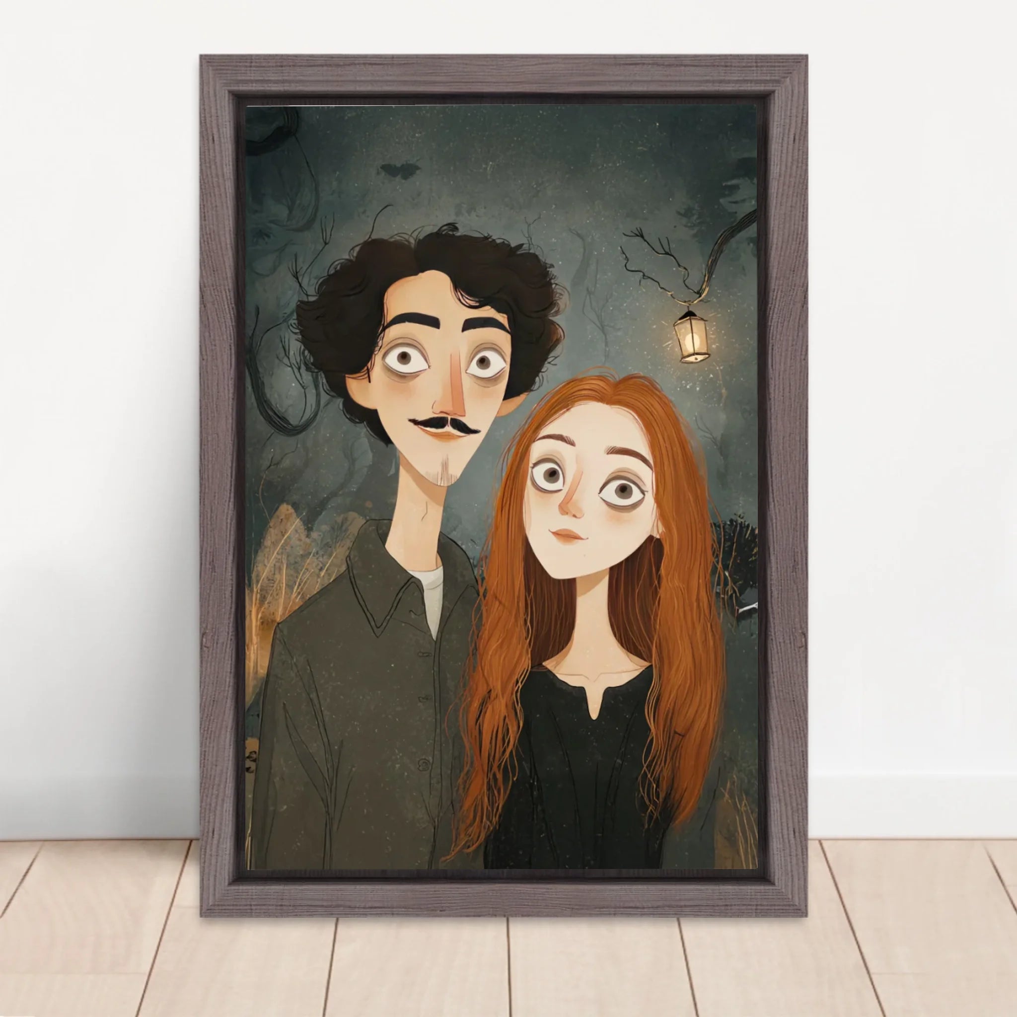 Vertical Framed  Canvas-Oak 2026