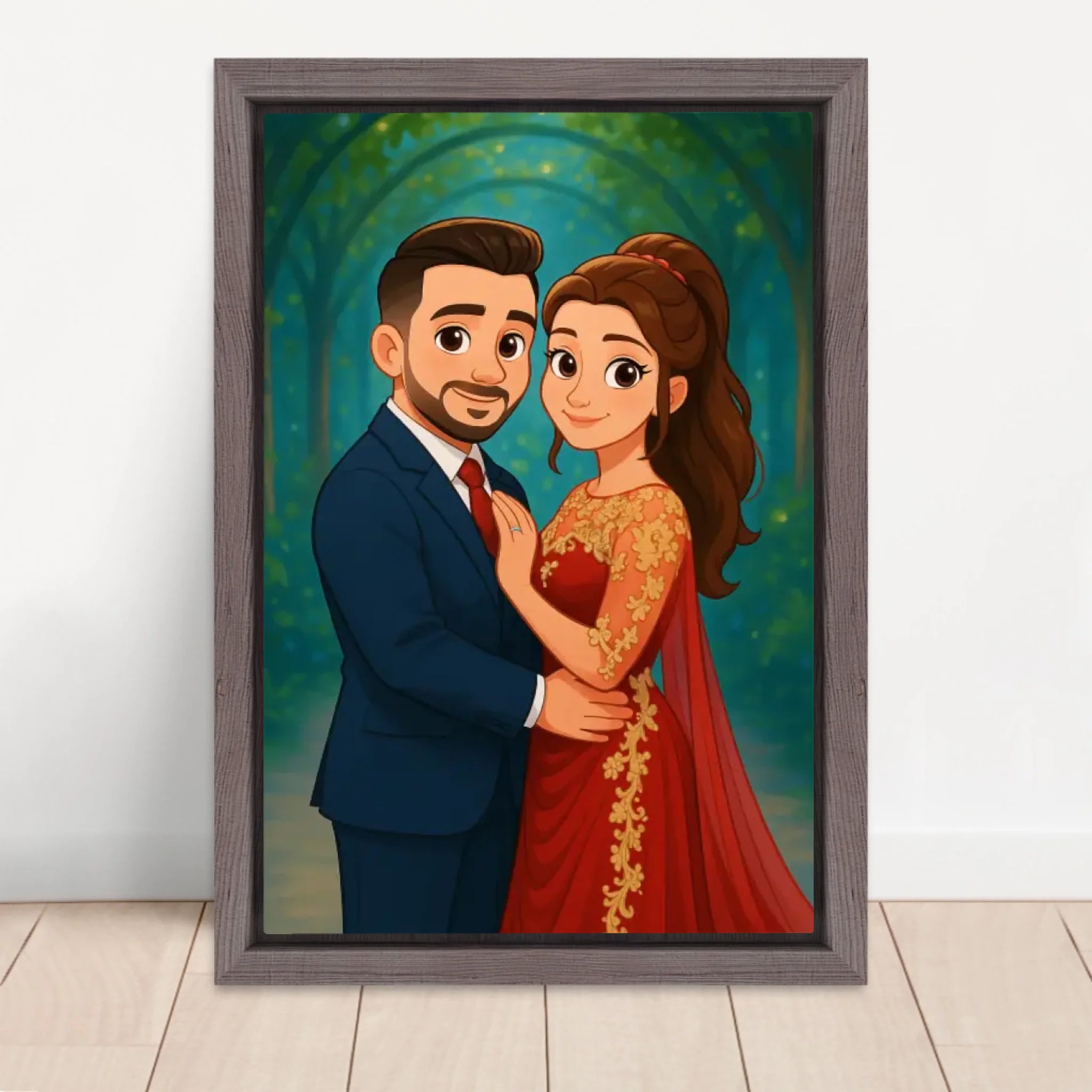 Vertical Framed  Canvas-Oak 2026