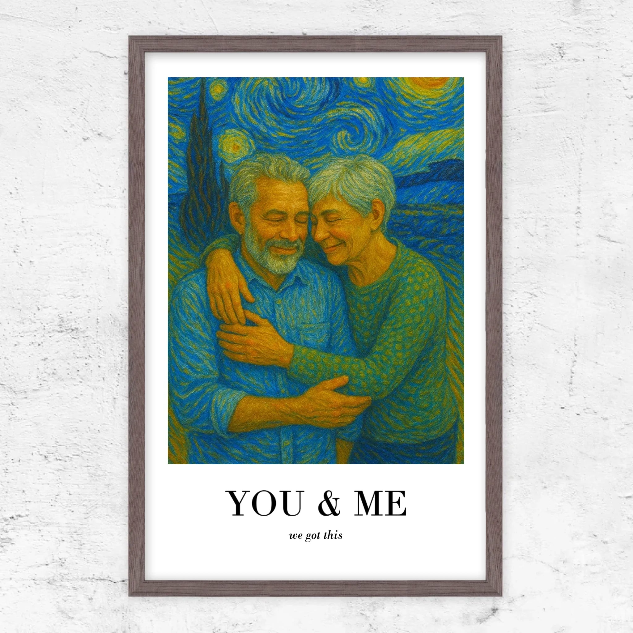 Vertical Framed Poster-Oak-2