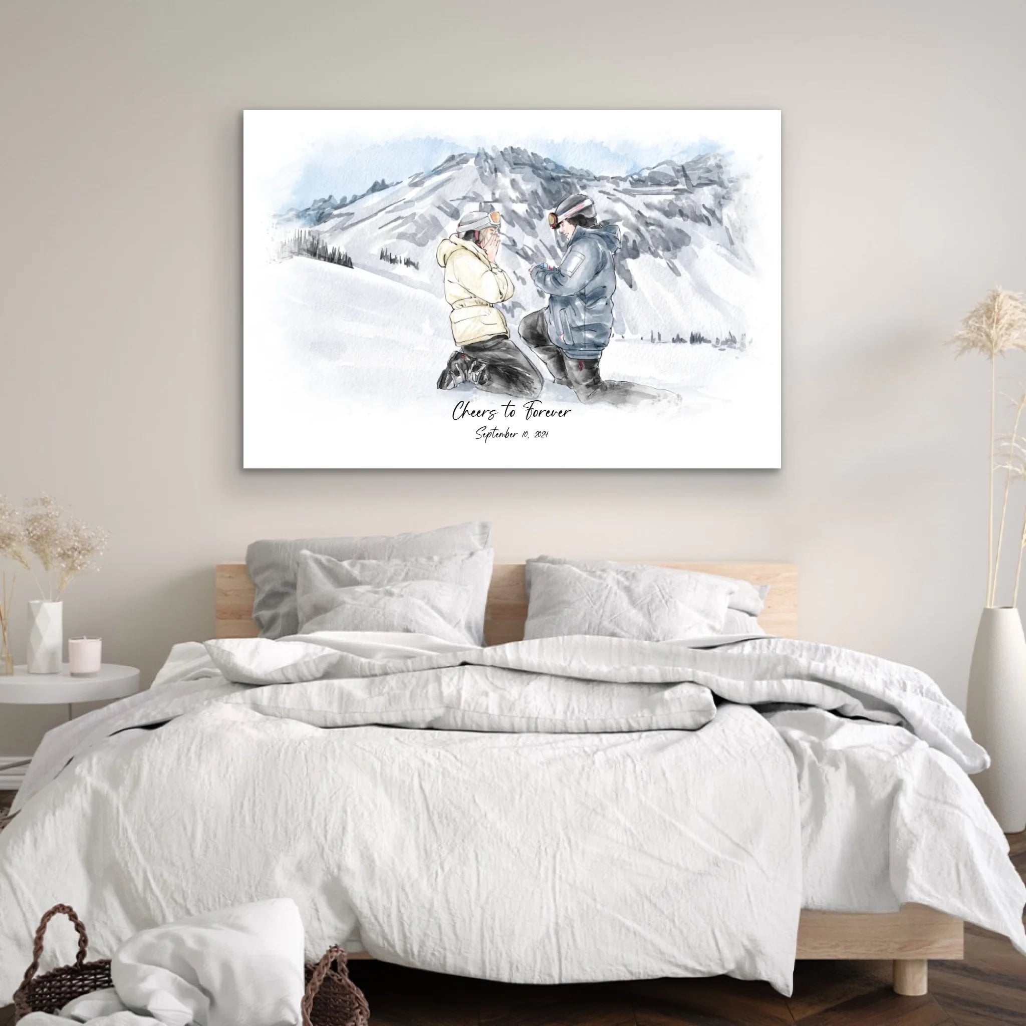 Personalized Canvas – Watercolor Portrait From Photo