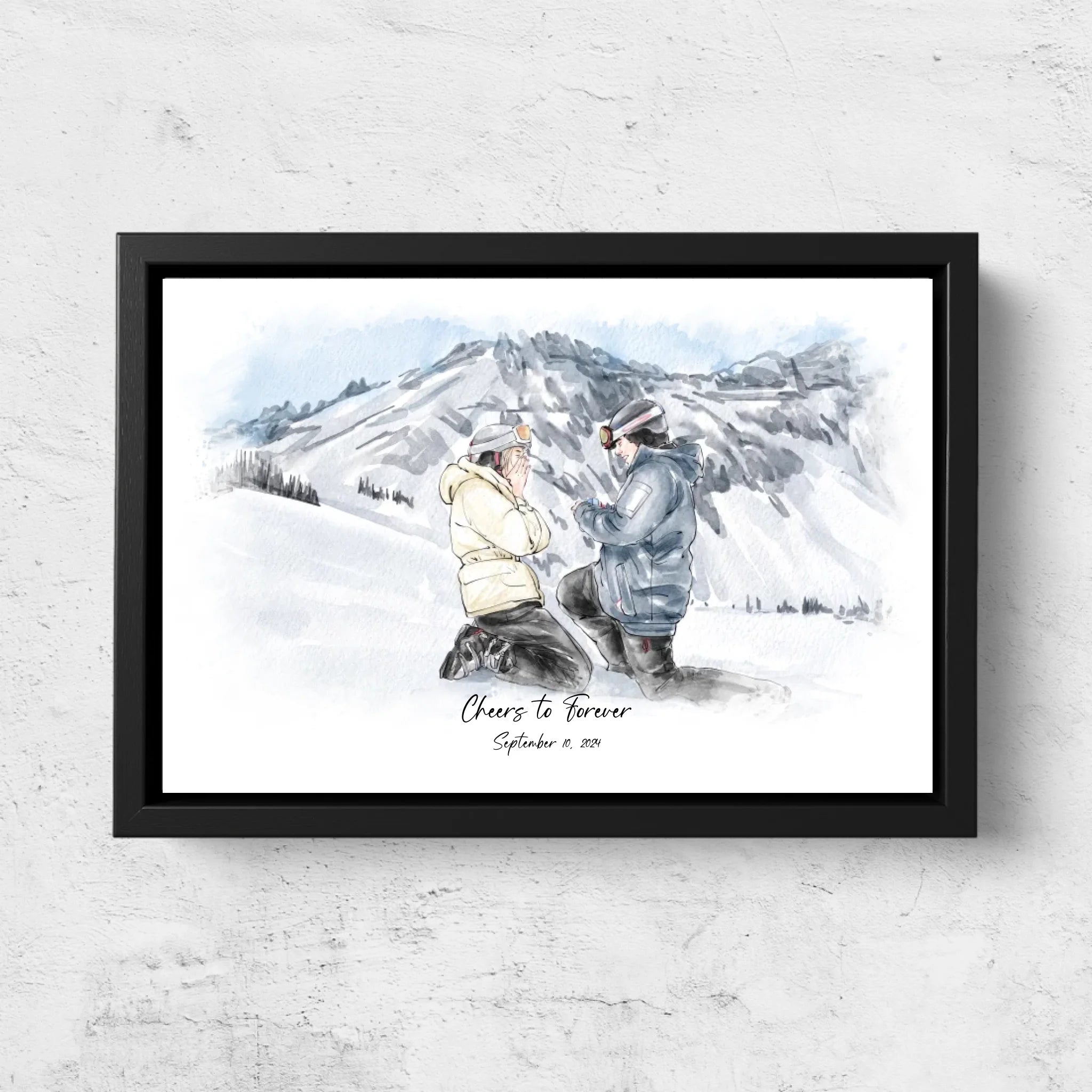 Personalized Canvas – Watercolor Portrait From Photo