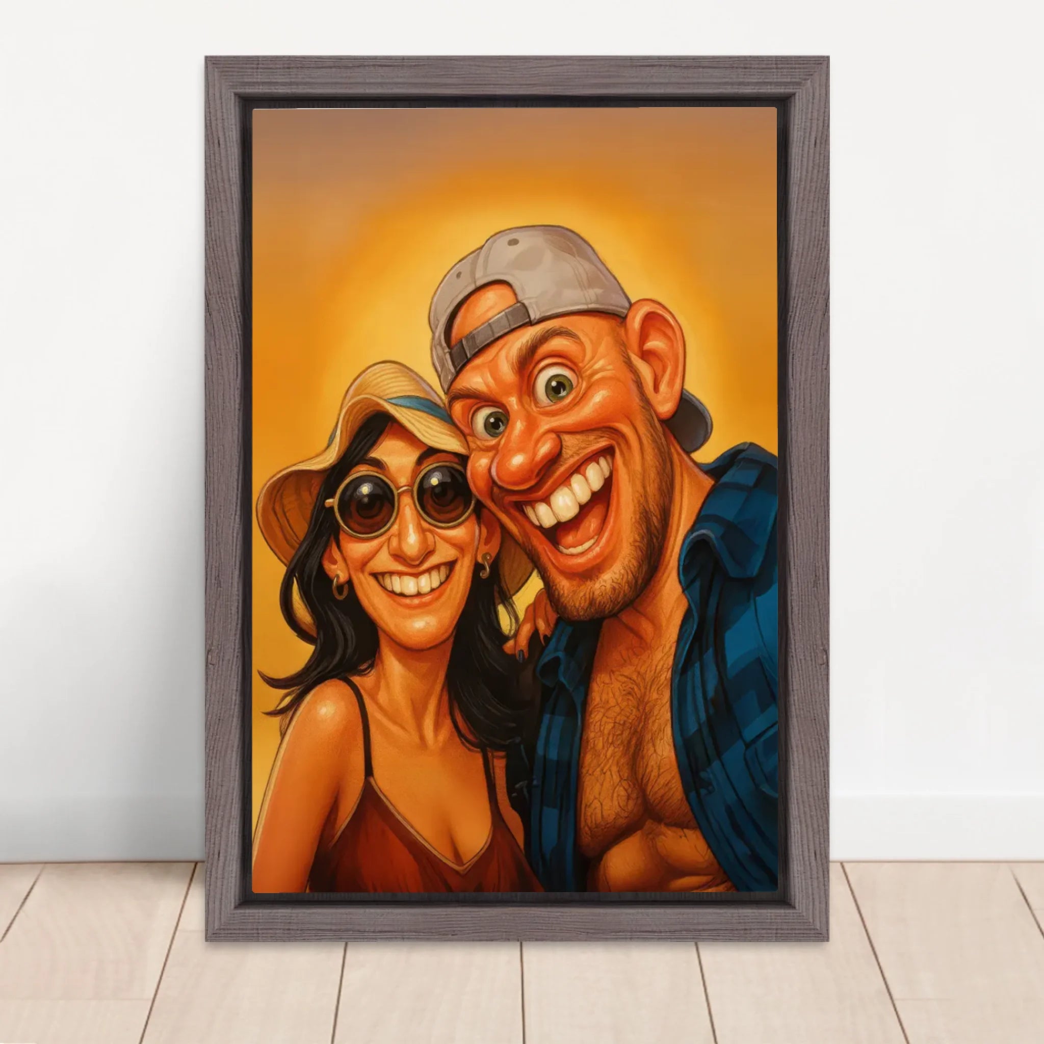 Vertical Framed  Canvas-Oak 2026