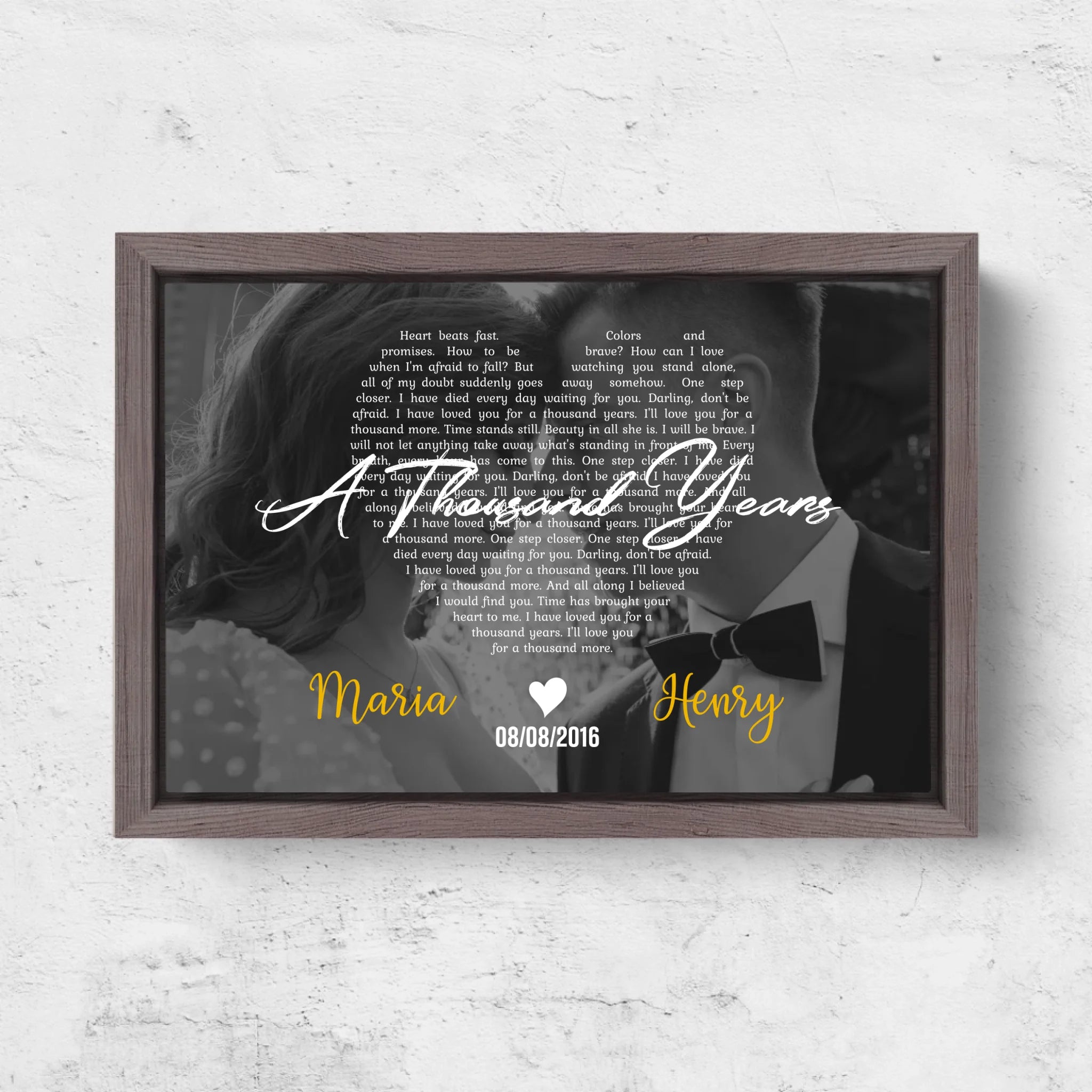 Horizontal Framd Canvas-Ovak