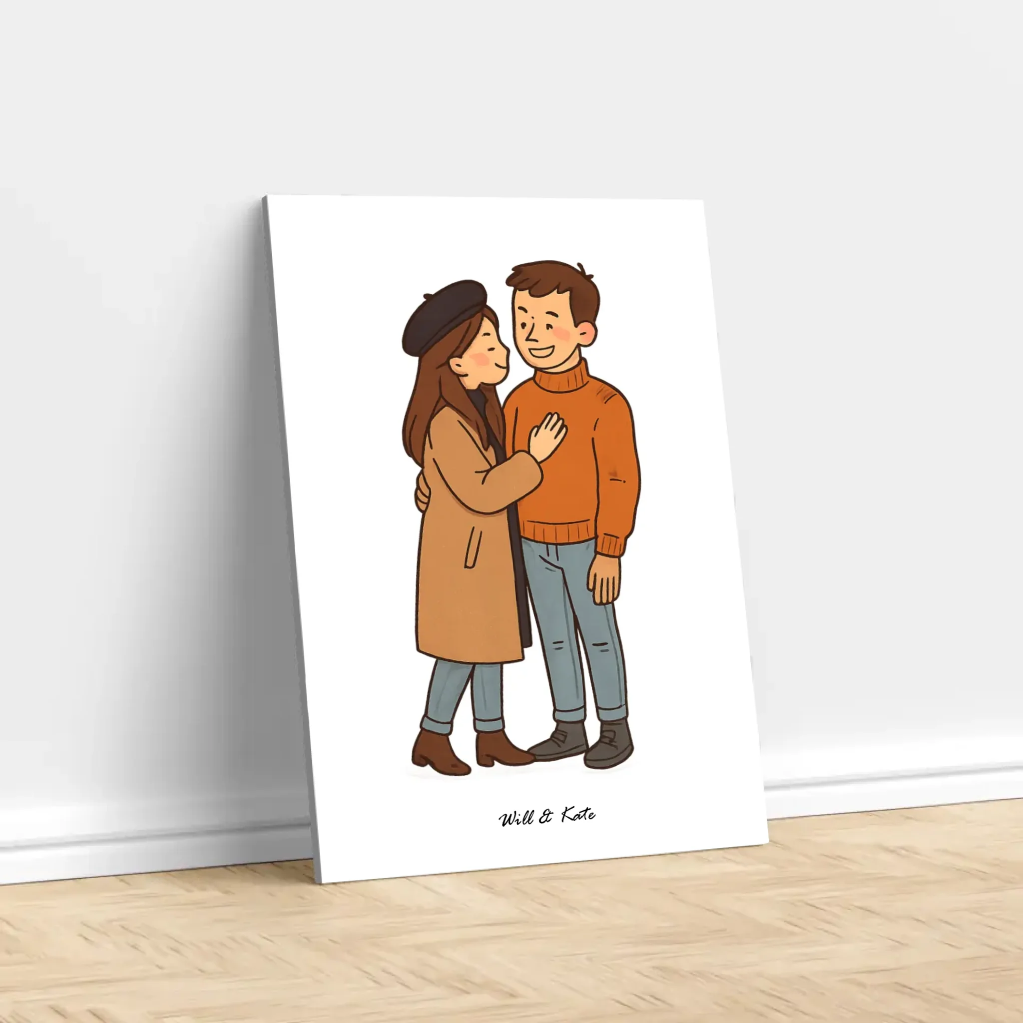 Personalized Canvas – Custom Couple Portrait