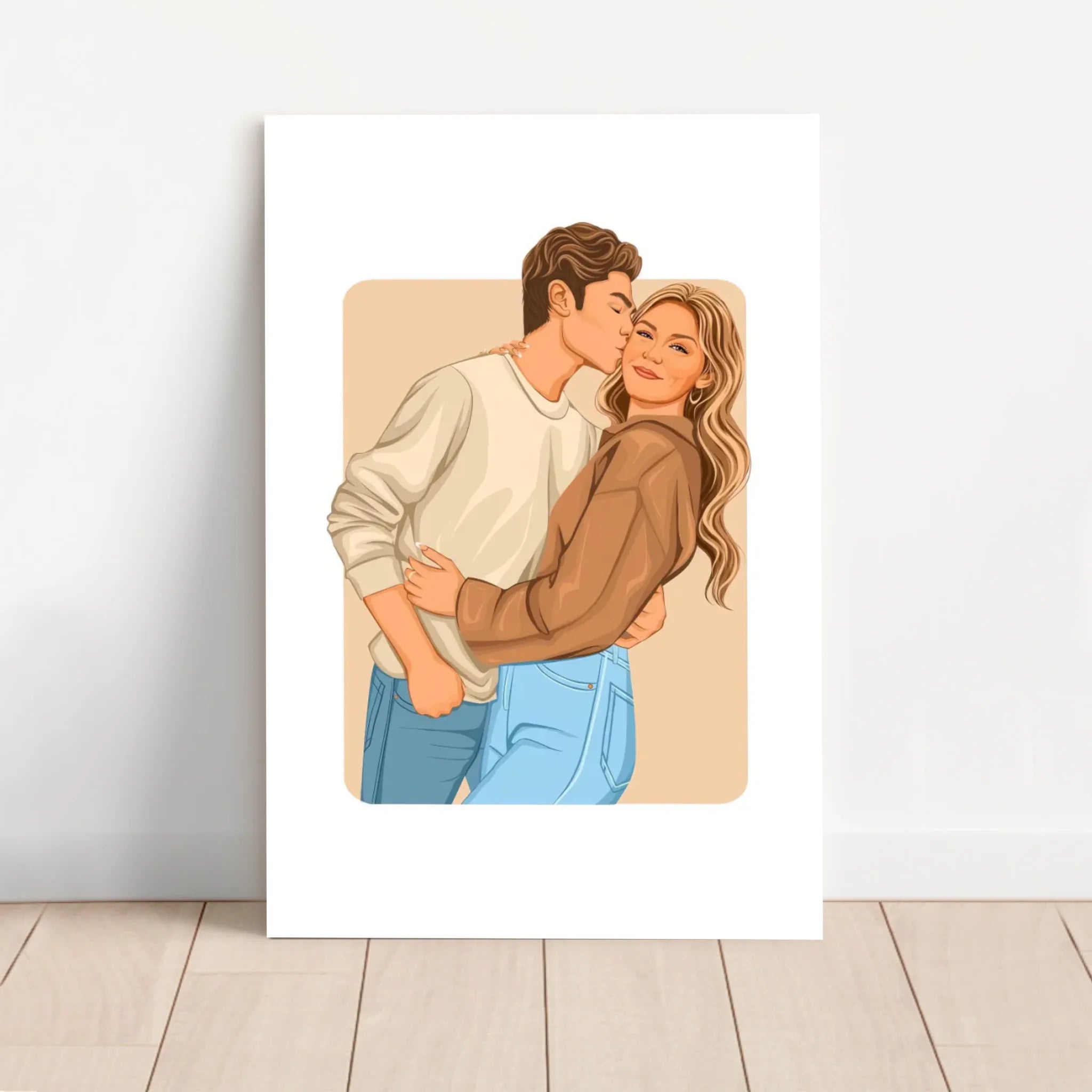 Personalized Canvas – Modern Romantic Illustration