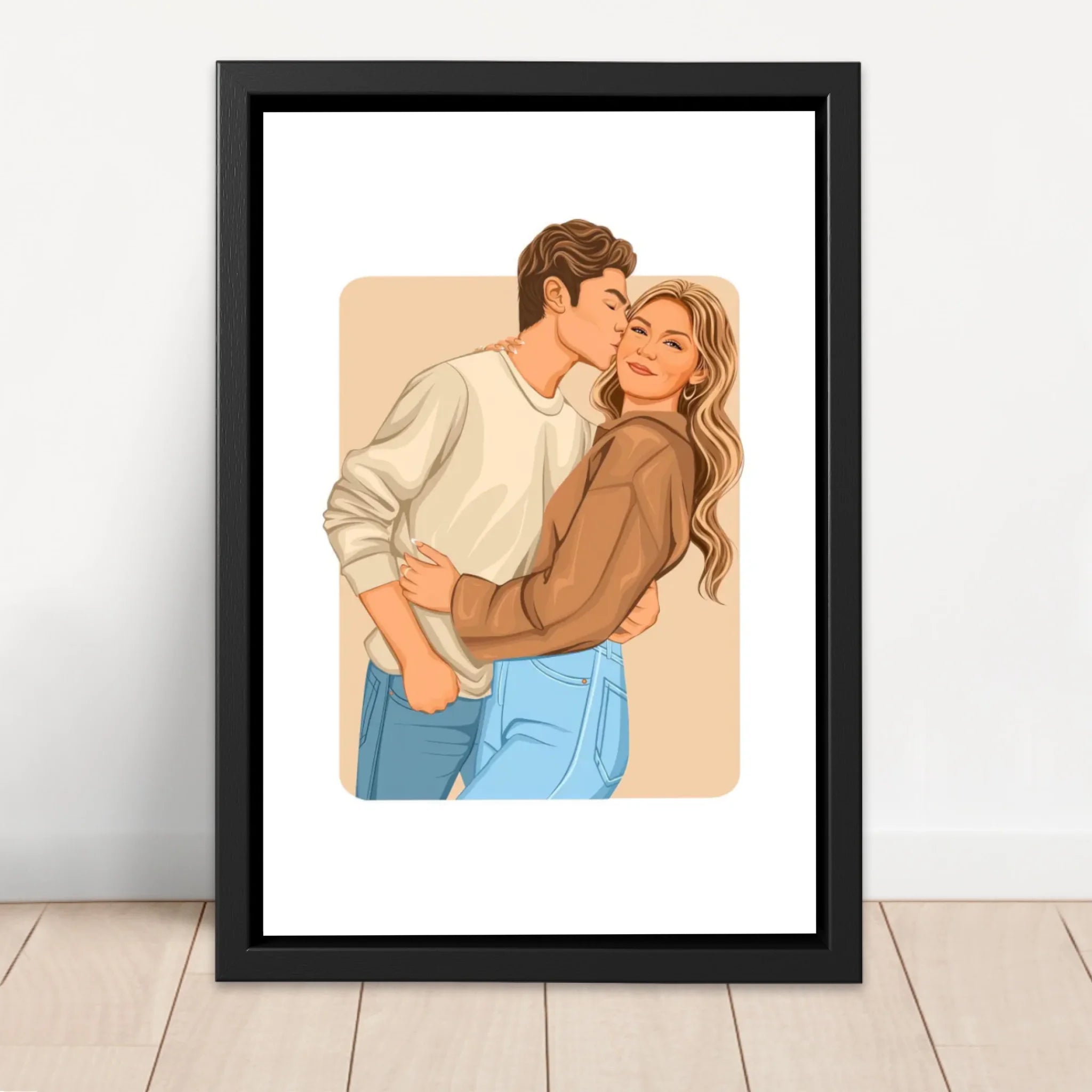 Personalized Canvas – Modern Romantic Illustration