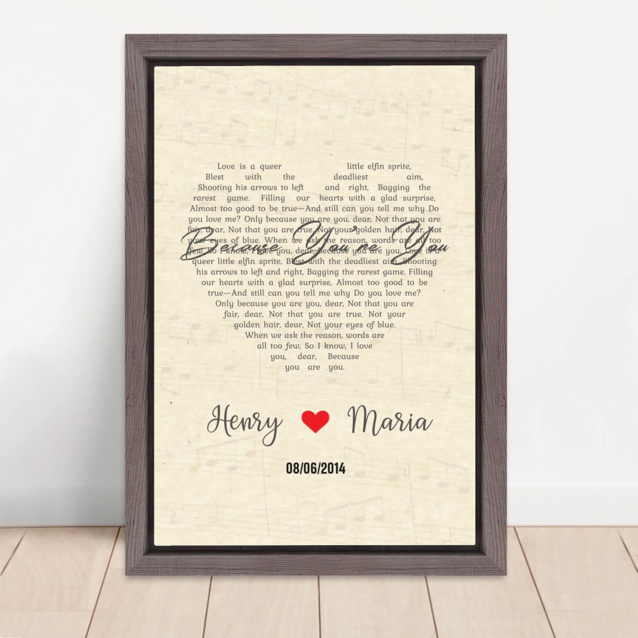 Vertical Framed  Canvas-Oak 2026