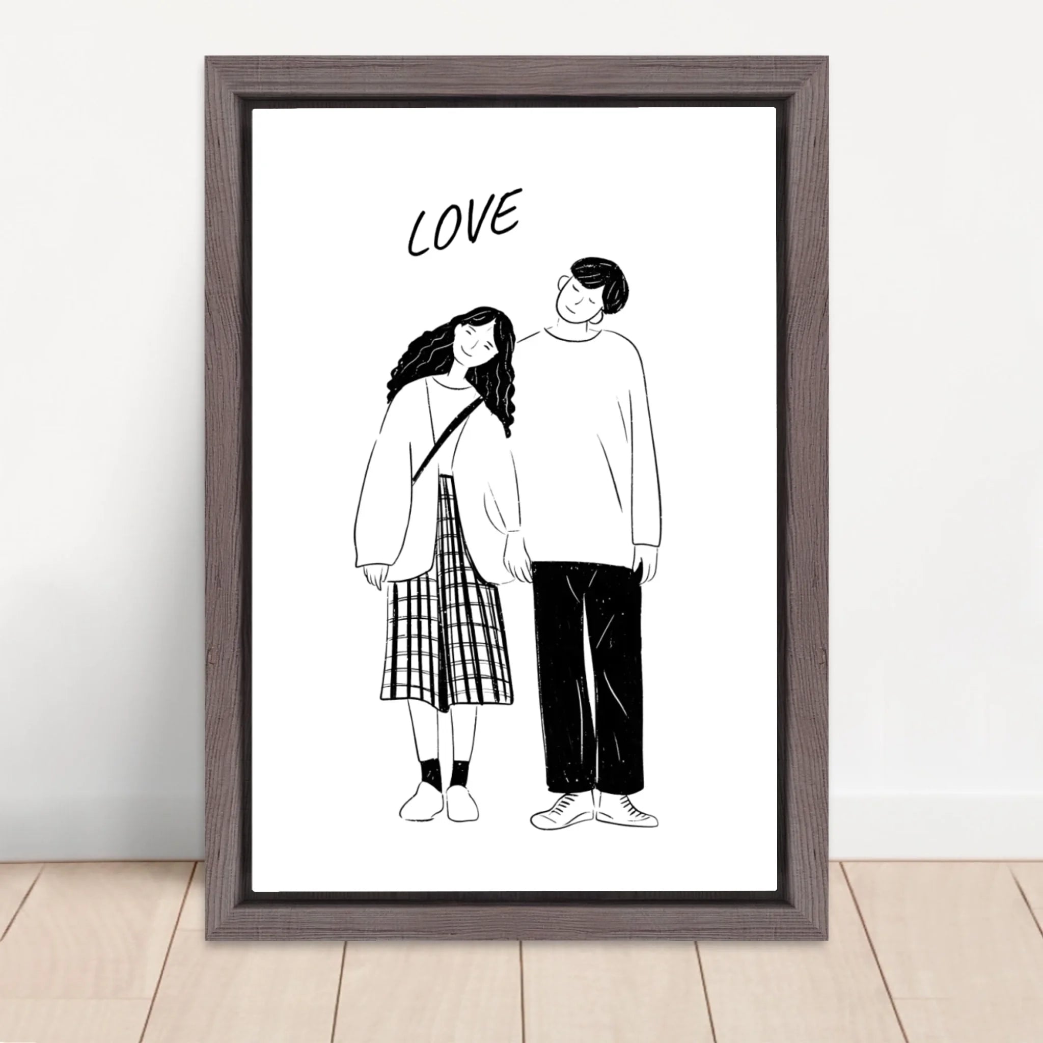 Vertical Framed  Canvas-Oak 2026