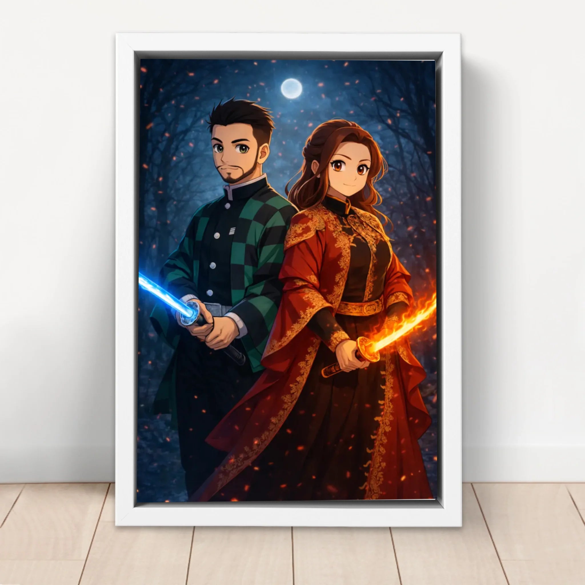 Personalized Canvas – Demon Fighter Portrait