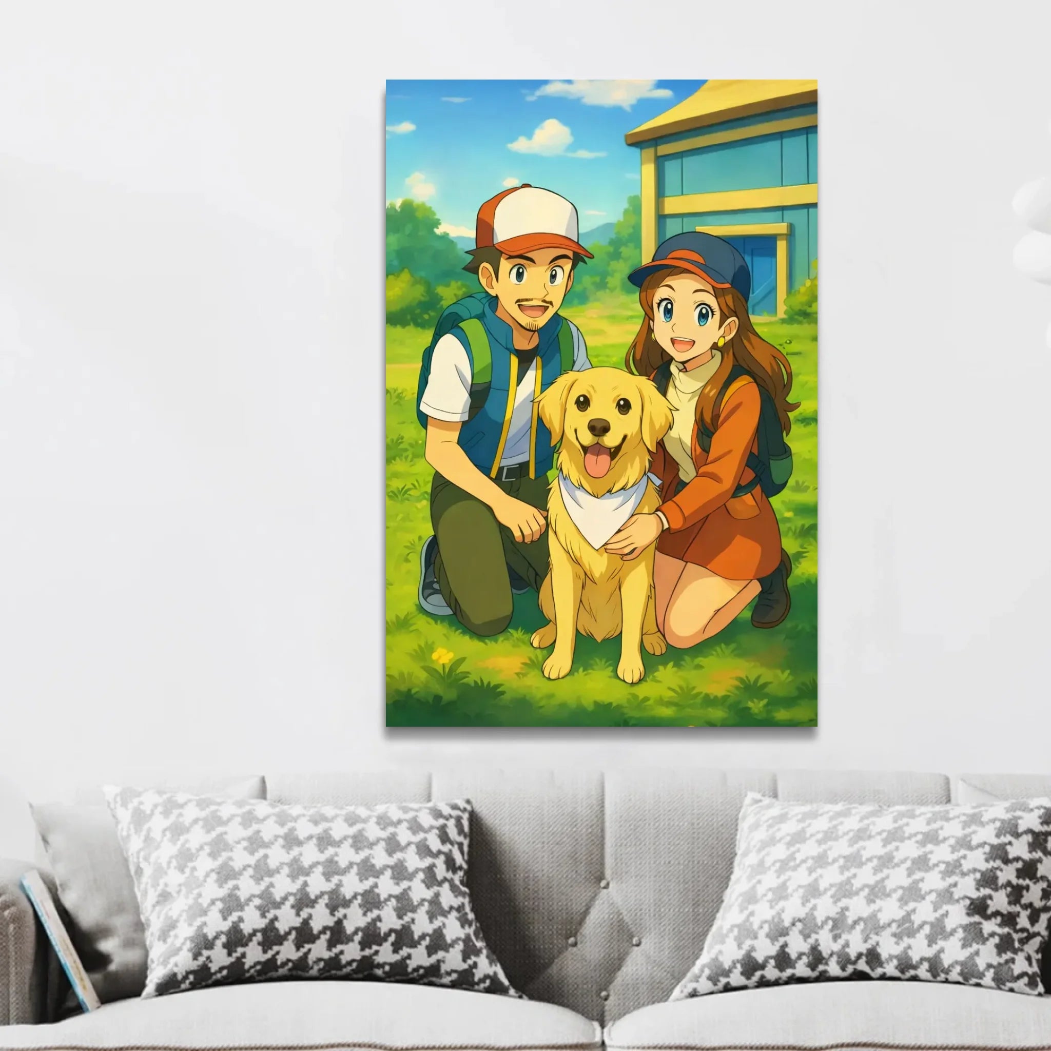 Personalized Canvas – Anime Monster Trainer Portrait