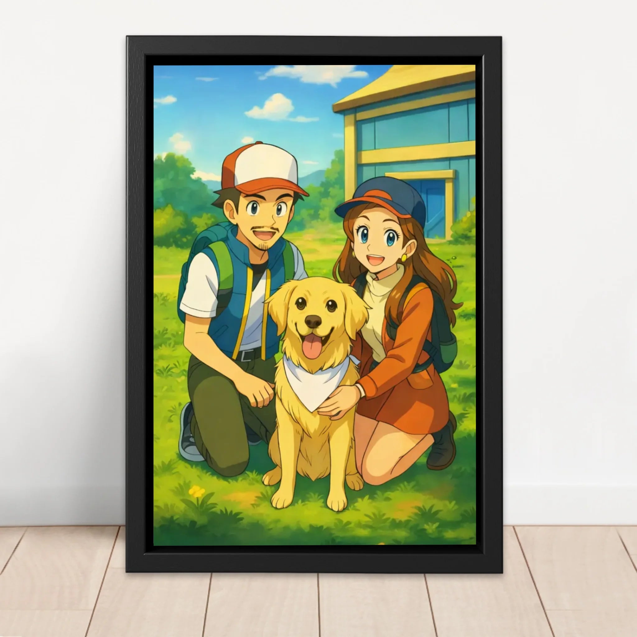 Personalized Canvas – Anime Monster Trainer Portrait