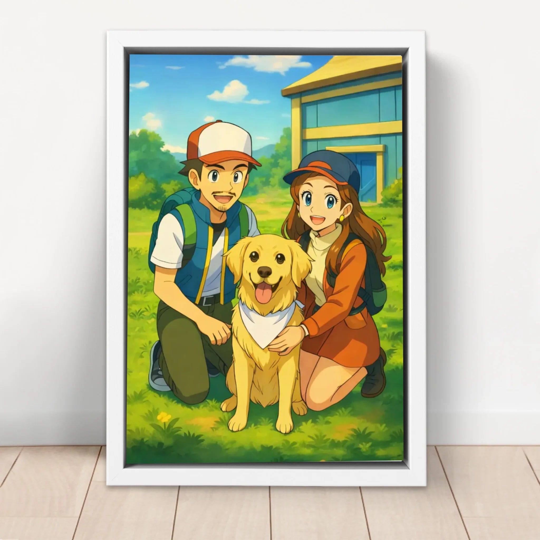 Personalized Canvas – Anime Monster Trainer Portrait
