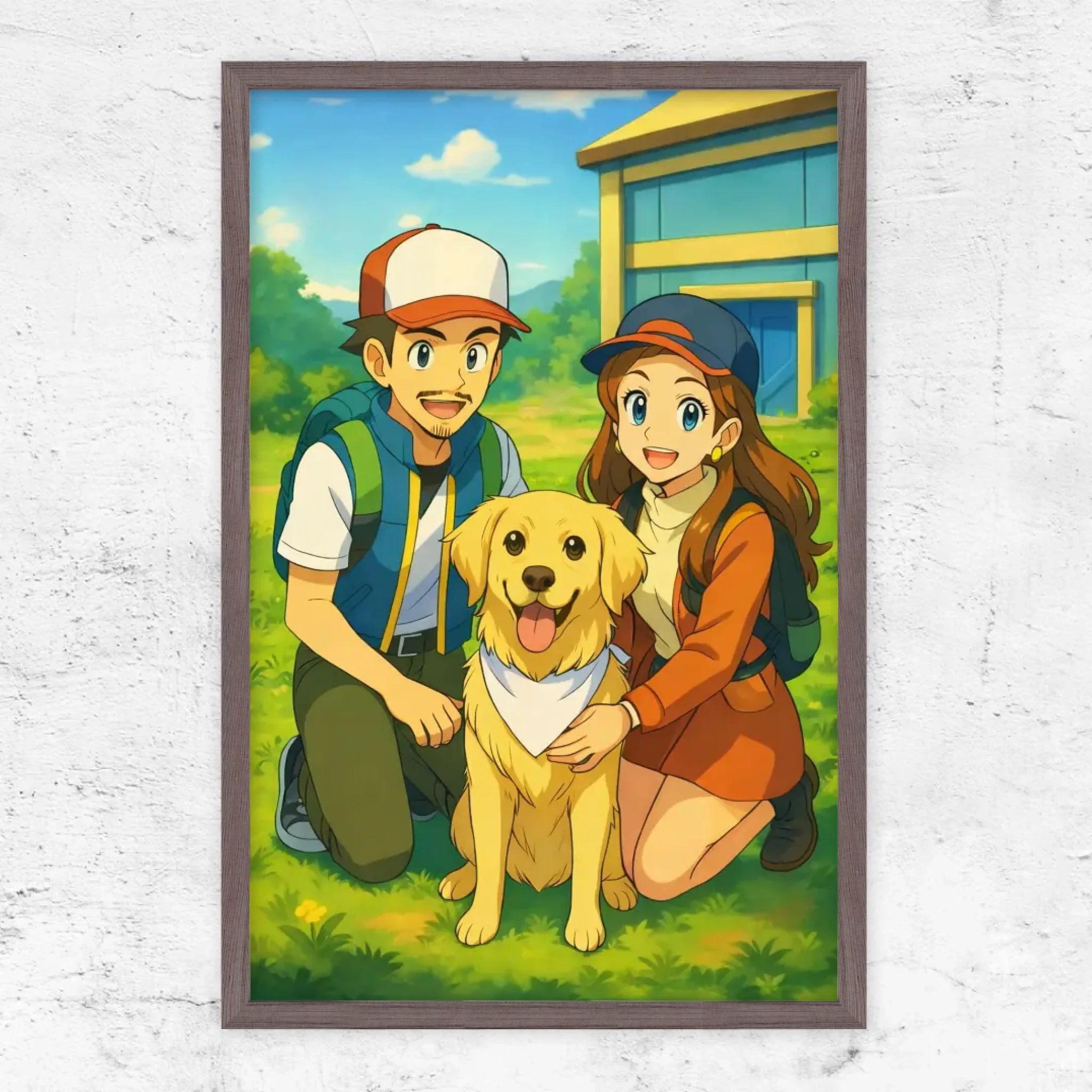 Vertical Framed Poster-Oak-2