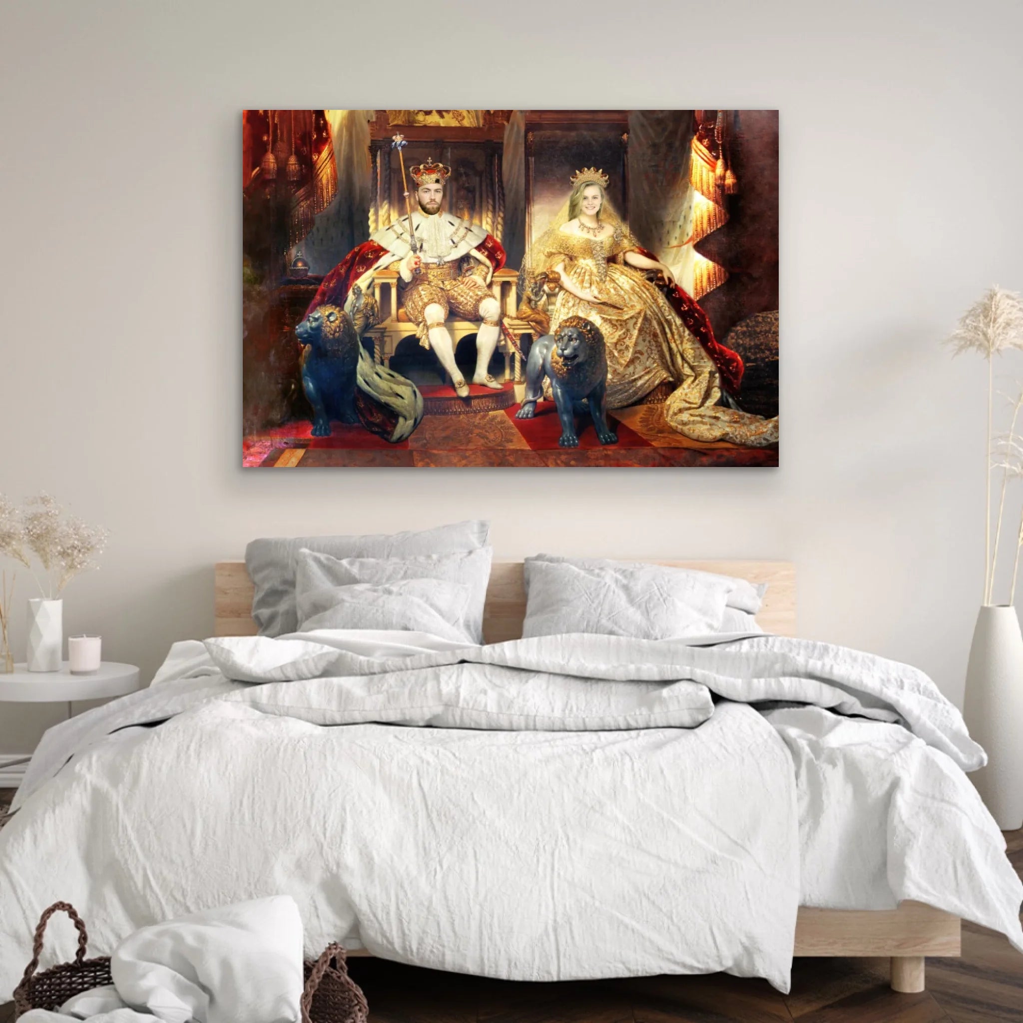 Personalized Canvas – The King And Queen